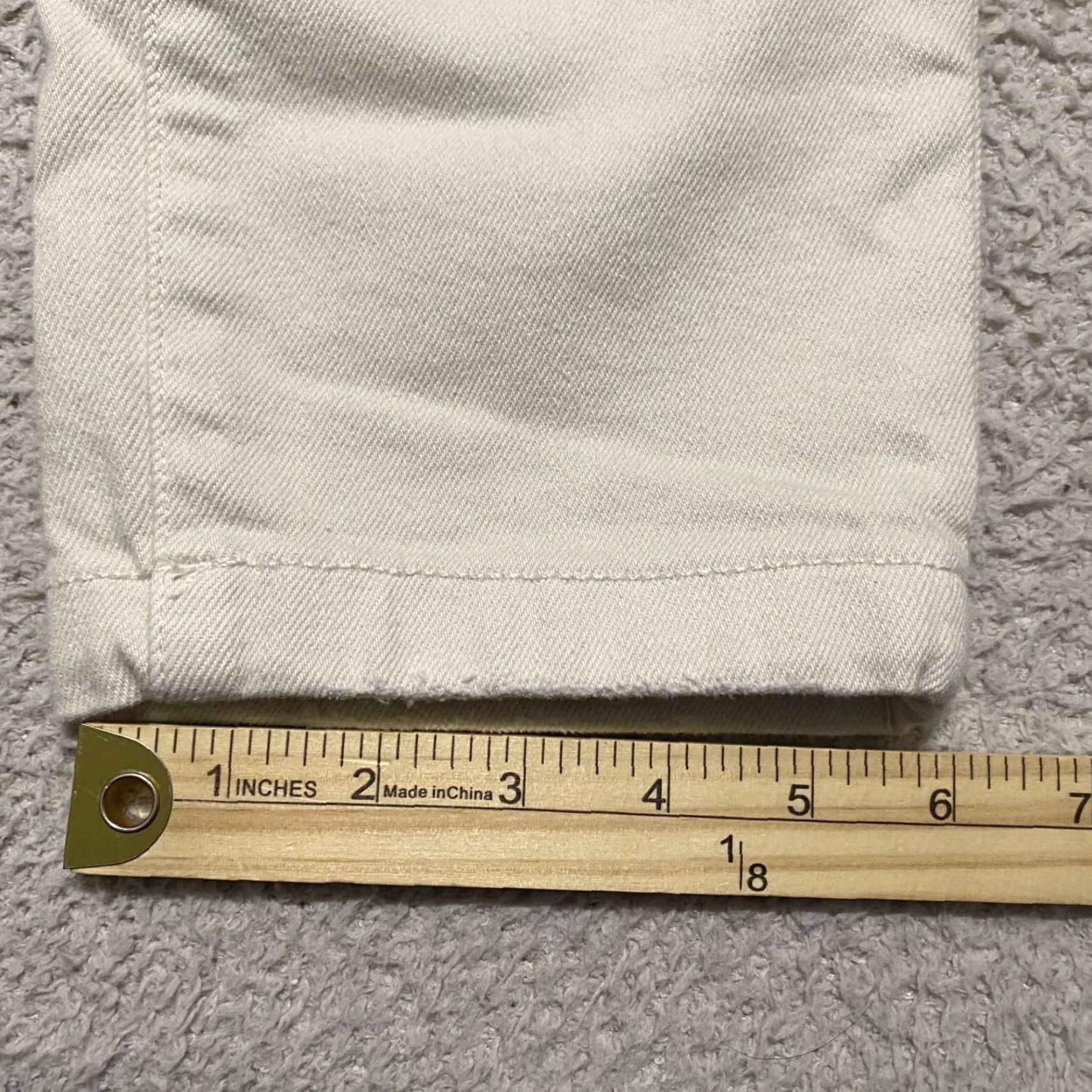 Good American Good American Jeans Womens Skinny Mid Rise Light Wash Ivory Denim 8 Size 25" / US 0 / IT 36 - 2 Thumbnail