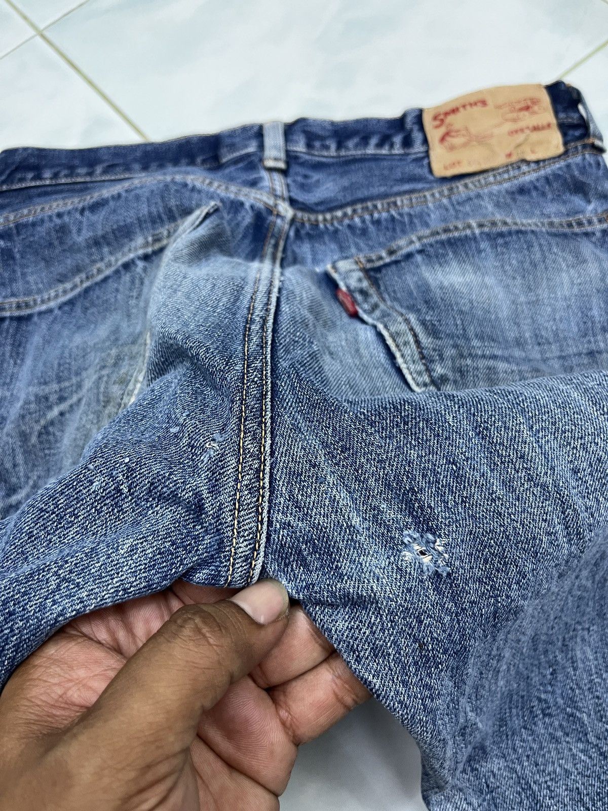 Vintage 🔥🔥🔥ARCHIVE SMITH SELVEDGE DENIM Size US 30 / EU 46 - 17 Thumbnail
