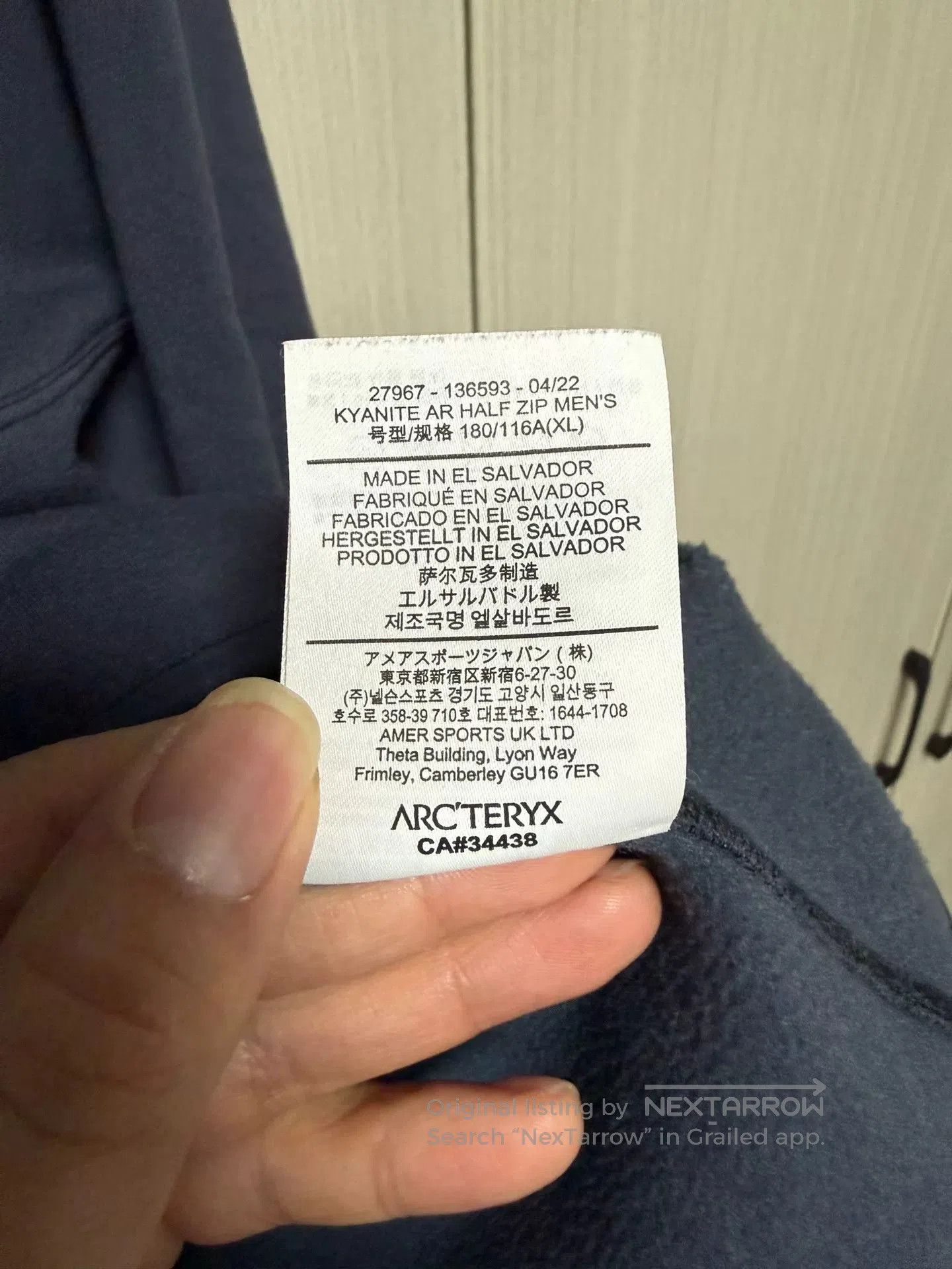 Arc'teryx Arcteryx Kyanite AR Zip Jacket. Size US XL / EU 56 / 4 - 4 Thumbnail