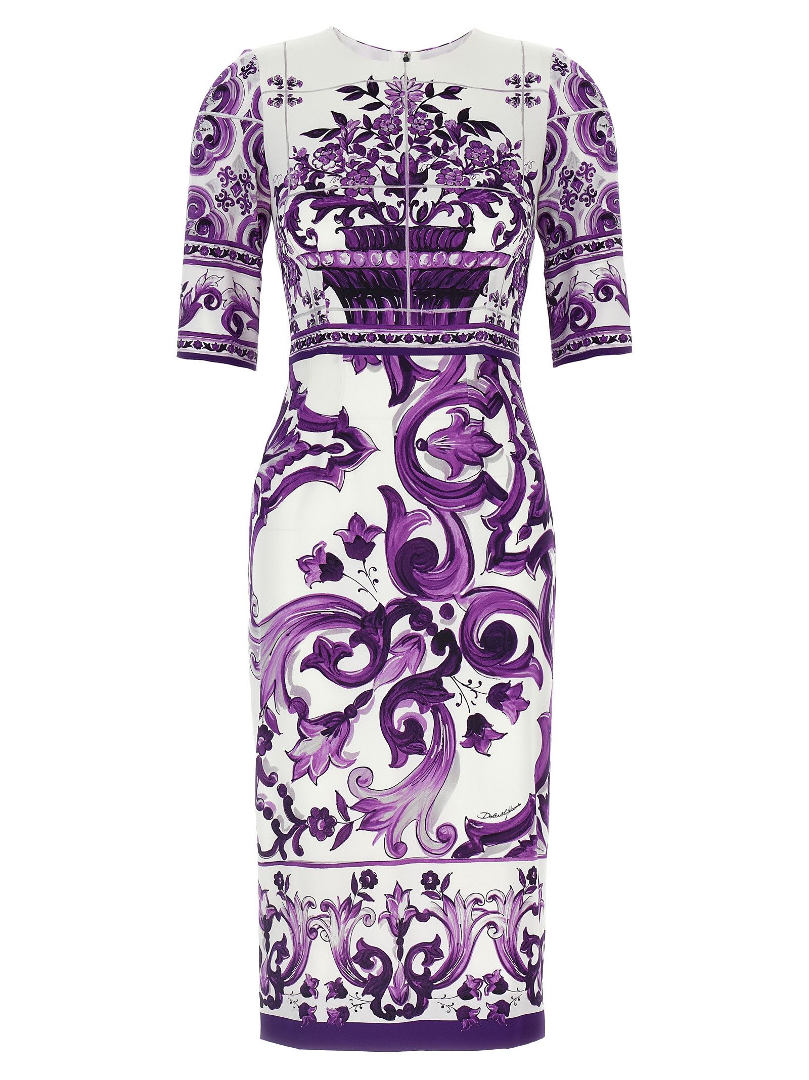 Dolce & Gabbana 'Maiolica' Print Dress Size XS / US 0-2 / IT 36-38 - 1 Thumbnail