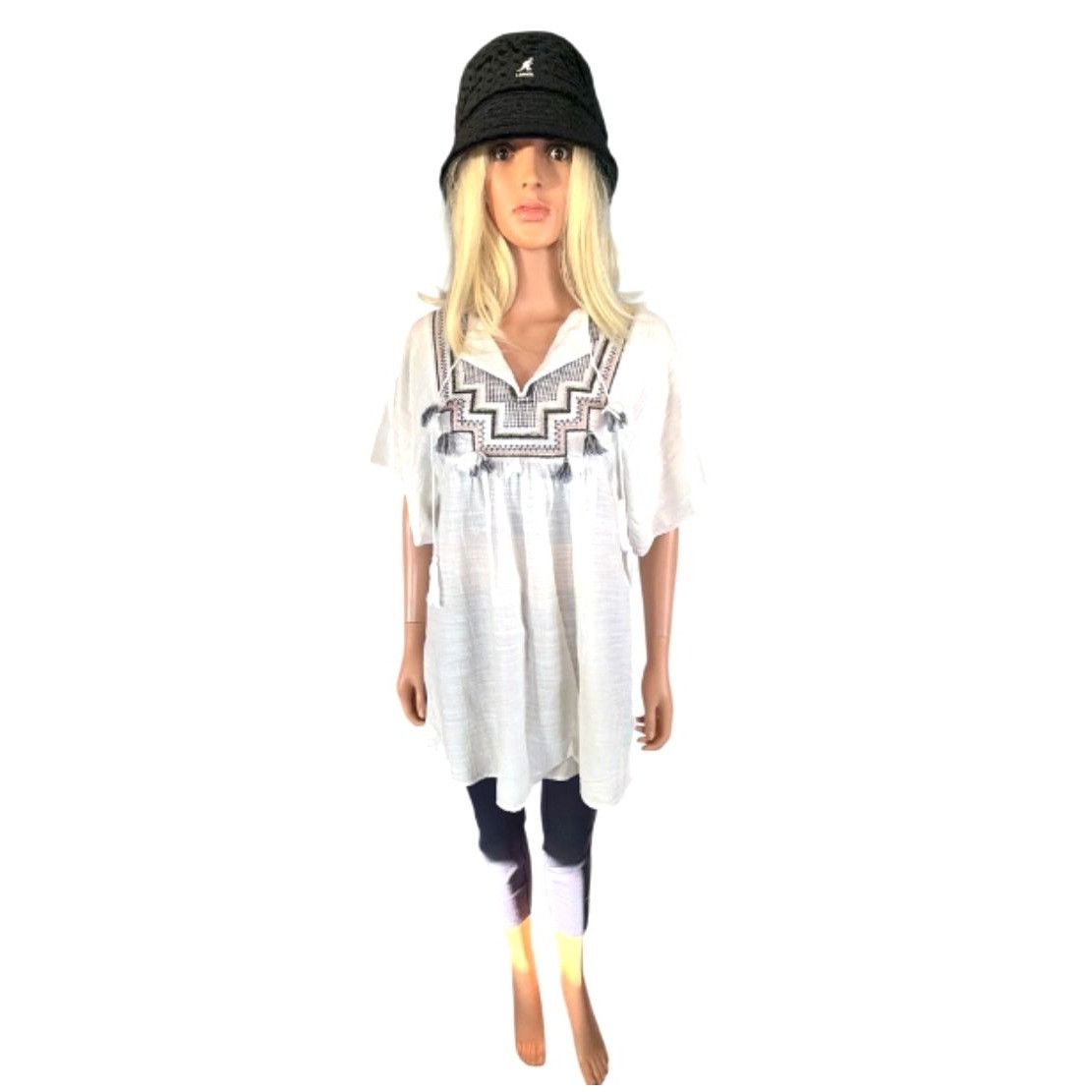 Kangol New Kangol Embossed Reversible Bucket Hat Gray Black XL Unis Size ONE SIZE - 15 Thumbnail
