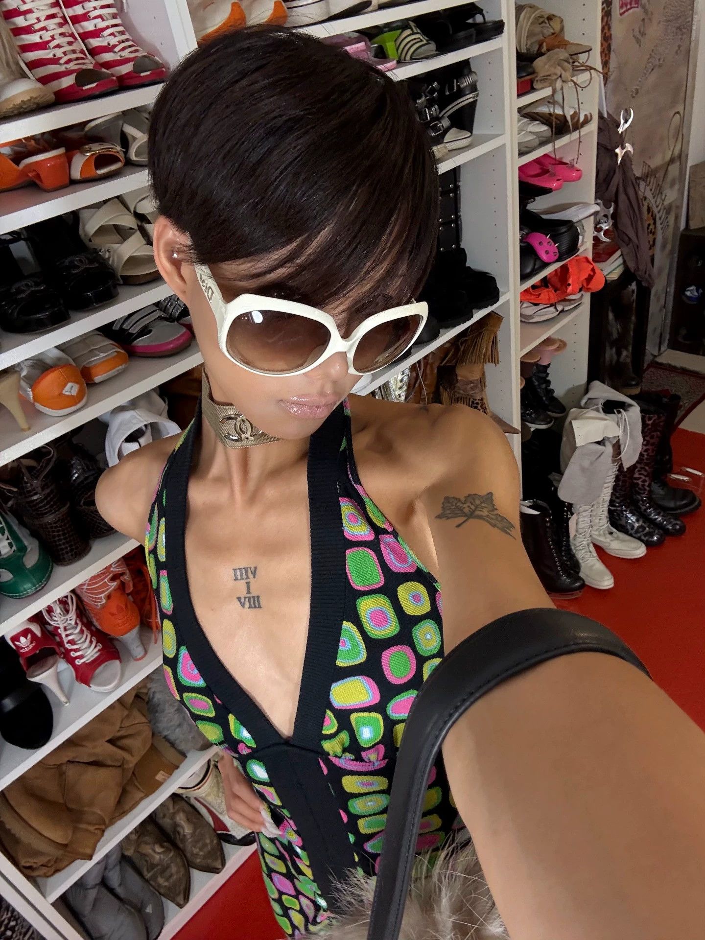Kenzo KENZO Vintage Trippy Dot Halter-Back KnitDress XL Size XL / US 12-14 / IT 48-50 - 3 Thumbnail