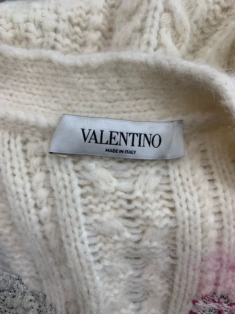 Valentino Valentino Floral embroidered alpaca knitted cardigan Size S / US 4 / IT 40 - 4 Thumbnail