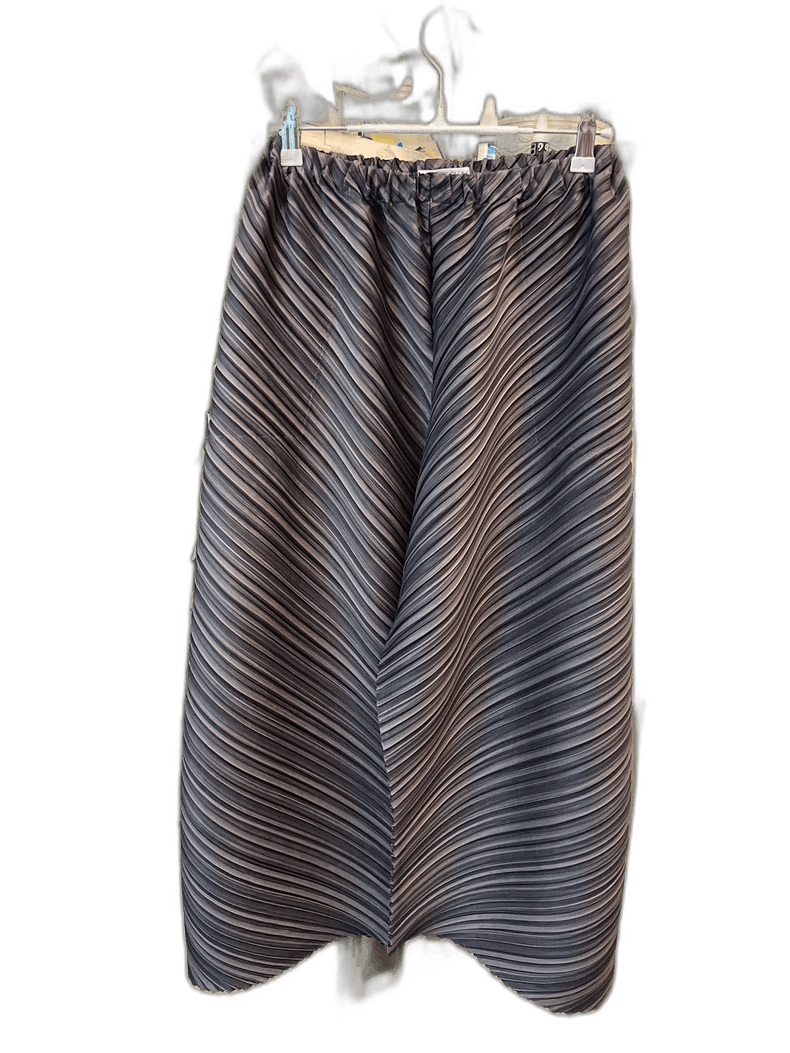 Issey Miyake Unique Grey Brown Wide Leg Pants-yf Size US 26 / EU 42 - 1 Thumbnail