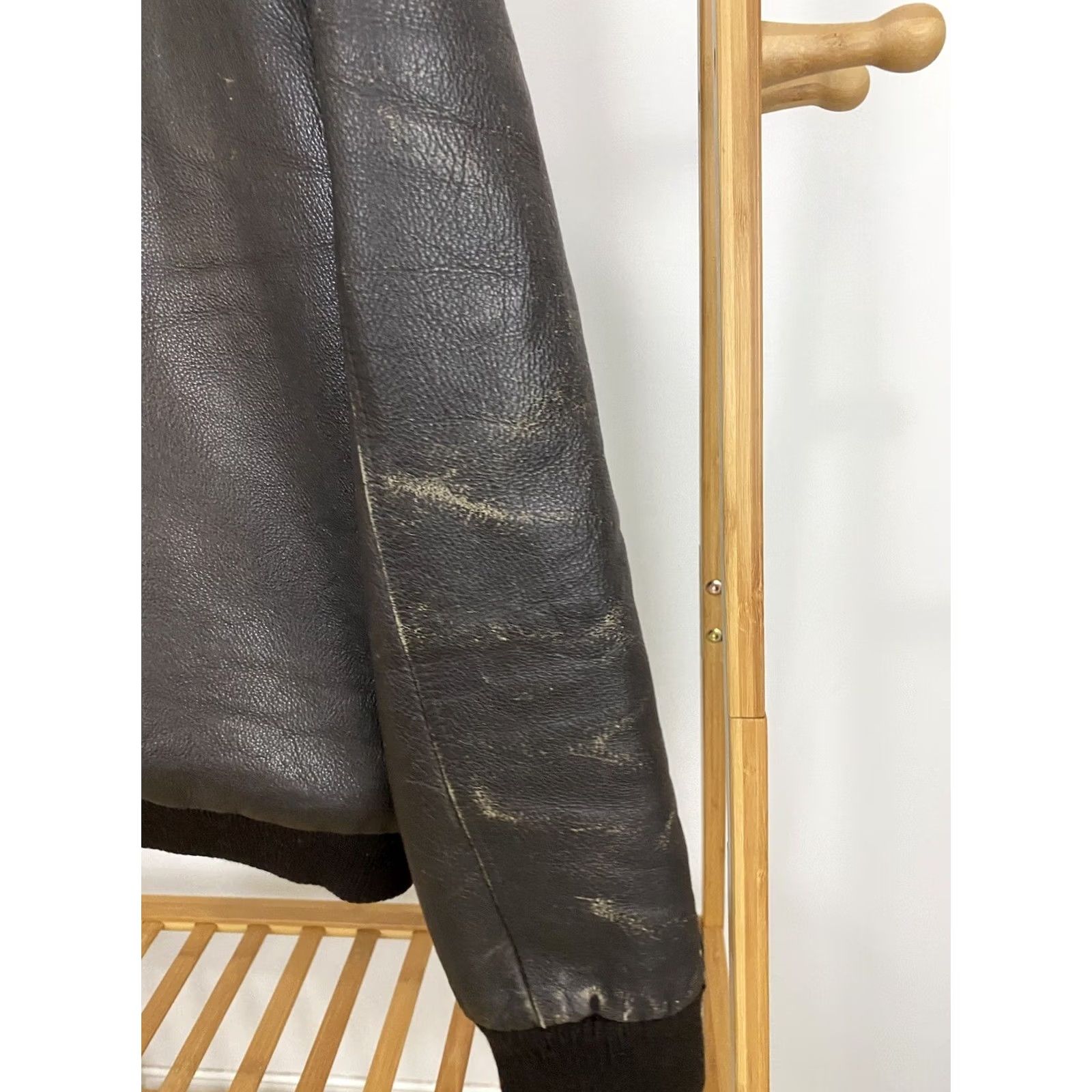 Vintage VTG Prestige MFG INC Cowhide USAF A-2 Leather Flight Bomber Jacket Size 42 Mens Brown Leather Bomber Jacket 42 USF A-2 Vintage Craftsmanship Size US XS / EU 42 / 0 - 6 Thumbnail