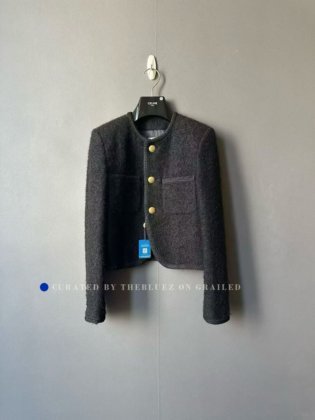Celine Celine Three-Button Tweed Coat Size XXS / US 00 / IT 34 - 1 Thumbnail