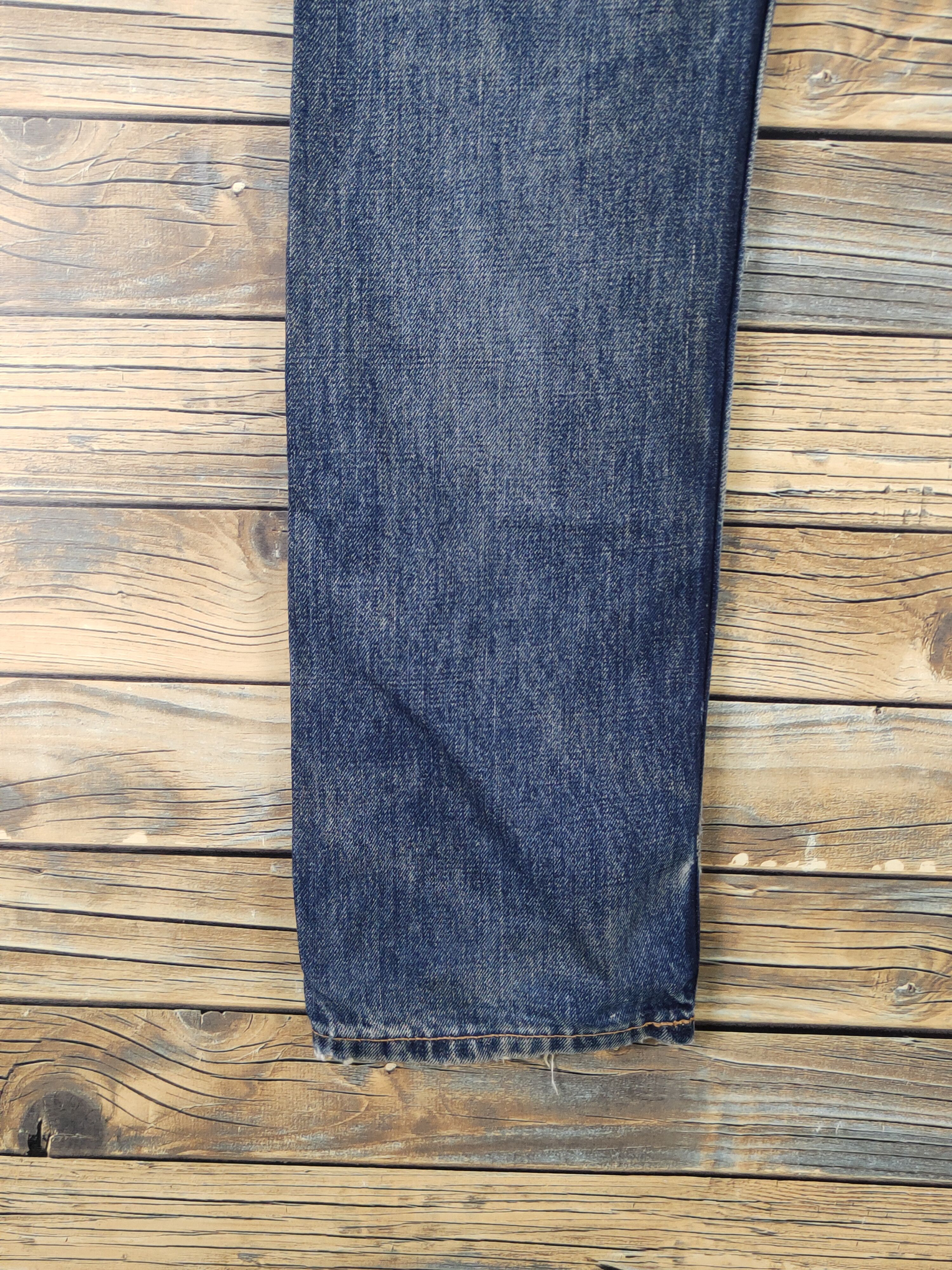 Vintage Old Navy Dark Blue Distressed Ripped denim Jeans #W1567 Size US 29 - 9 Thumbnail