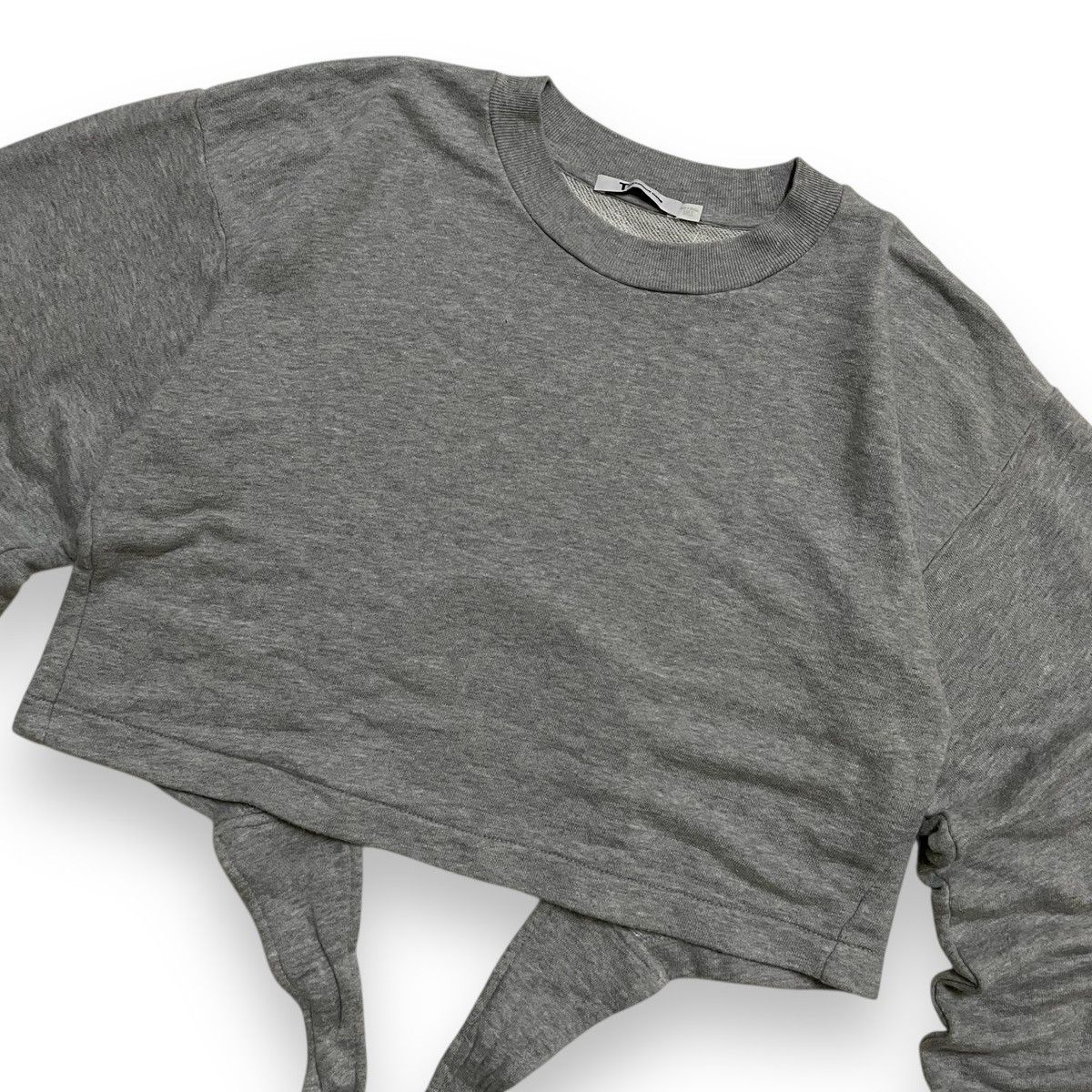 Alexander Wang T Alexander Wang tie back Gray Wide Long Sleeve Crew Neck Size M / US 6-8 / IT 42-44 - 3 Thumbnail