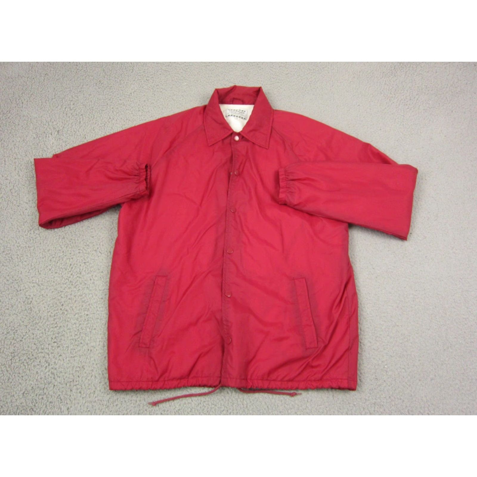 Coach Vintage Coach Jacket Mens M Pink Fuschia Snap Button Windbreaker 90s Coachman Short Nylon Softshell Solid Regular Regular Mens Size US M / EU 48-50 / 2 - 2 Thumbnail