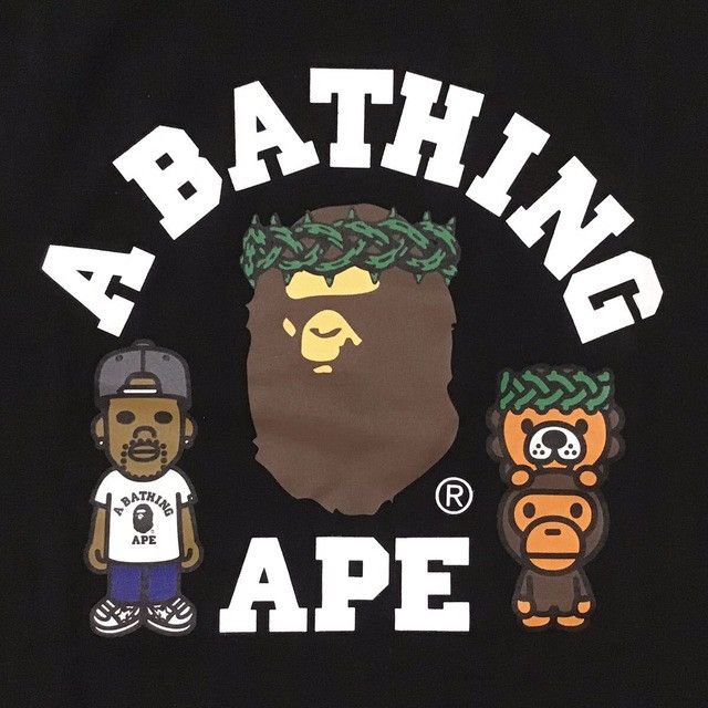 Bape × Big Sean BAPE × BIG SEAN NYC 10th Anniversary Milo College T-shirt Size US L / EU 52-54 / 3 - 2 Thumbnail