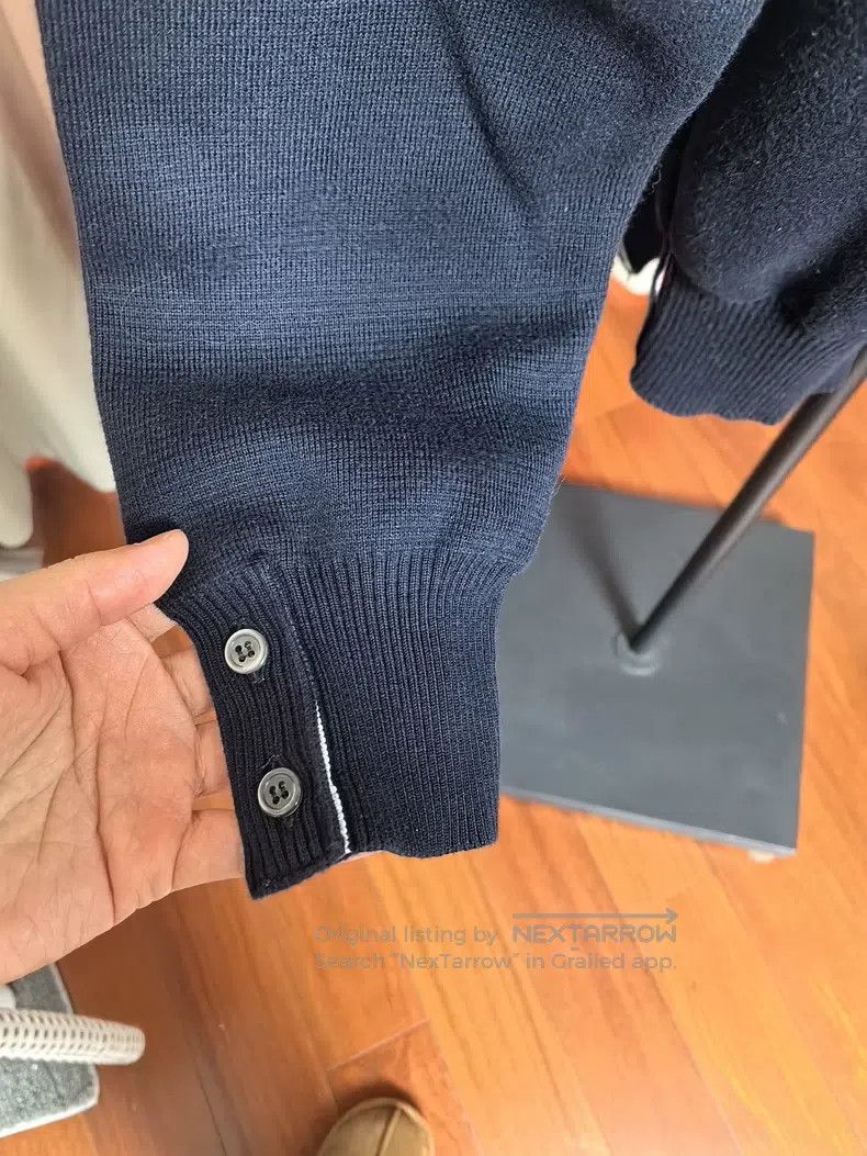 Thom Browne Thom Browne Patch Knit Sweater Size US L / EU 52-54 / 3 - 4 Thumbnail