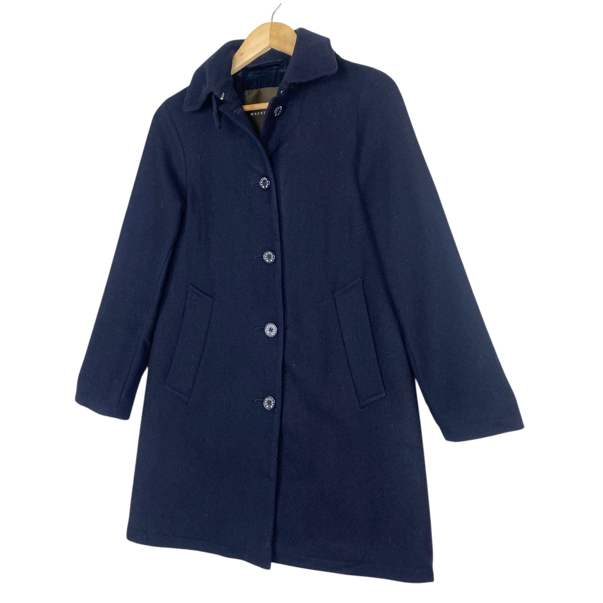 Mackintosh 💥MACKINTOSH BLACK PEACOAT WOOL JACKET Size XS / US 0-2 / IT 36-38 - 2 Thumbnail