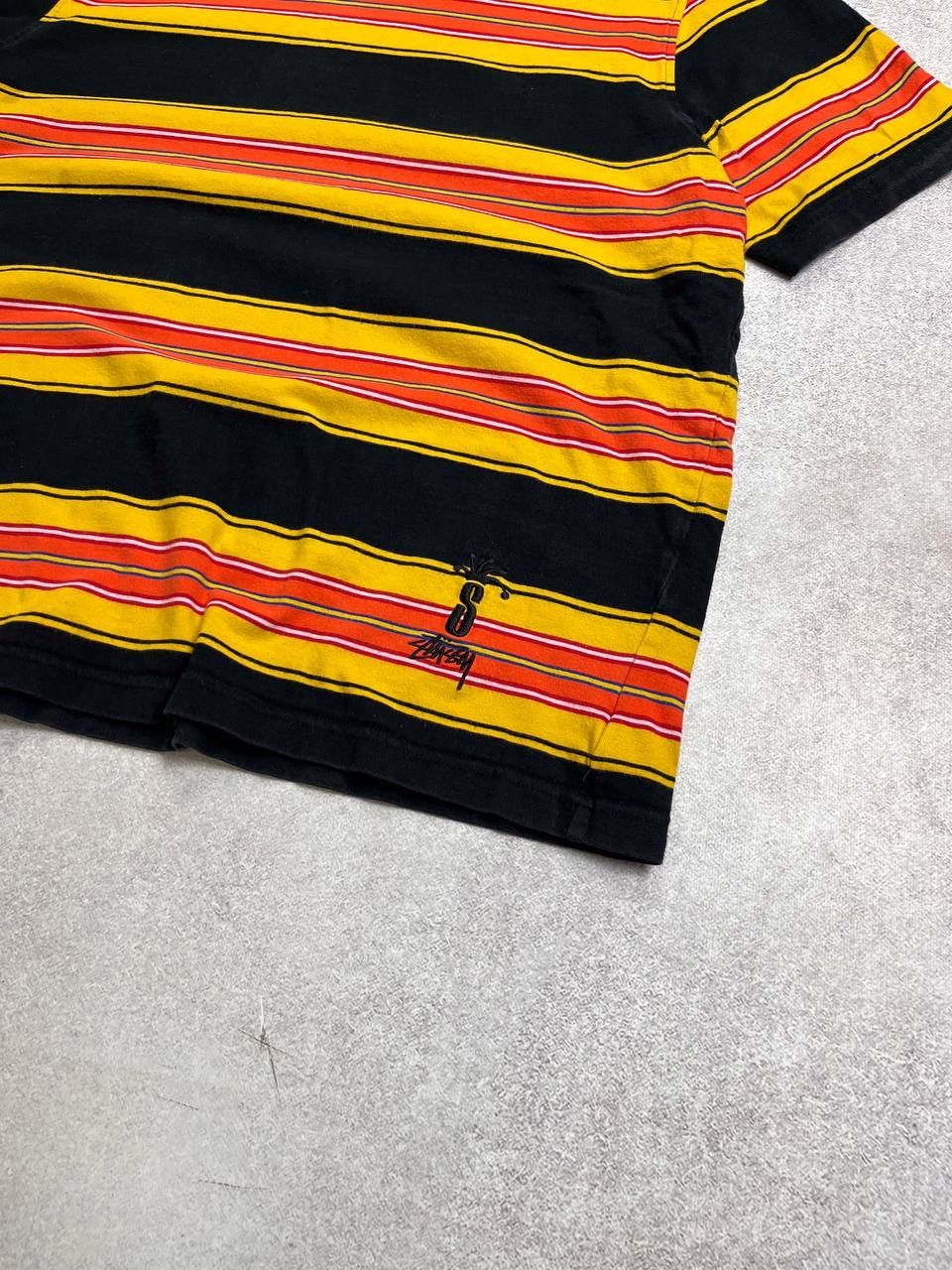 Stussy Vintage Stussy Striped Boxy Archival T-shirt M Y2K Size US M / EU 48-50 / 2 - 2 Thumbnail