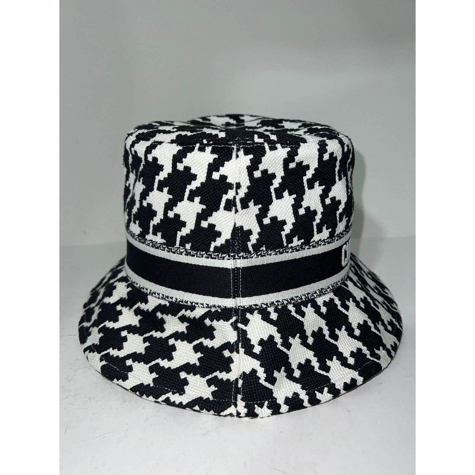 Dior Christian Dior Jacquard Cotton Logo Sun Bucket Hat 57 Size ONE SIZE - 4 Thumbnail