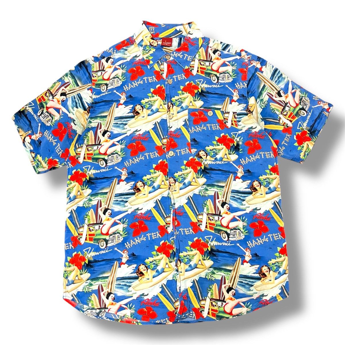 Designer 1990s - hawaiin shirt naked girl Size US L / EU 52-54 / 3 - 1 Thumbnail