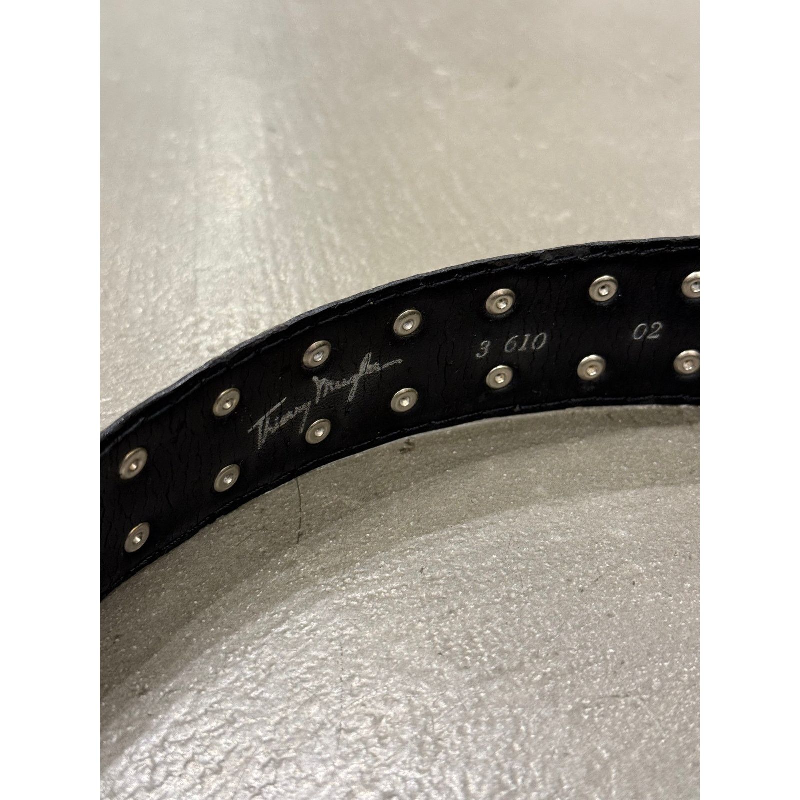 Thierry Mugler 2000s Thierry Mugler studded leather belt Size ONE SIZE - 5 Thumbnail