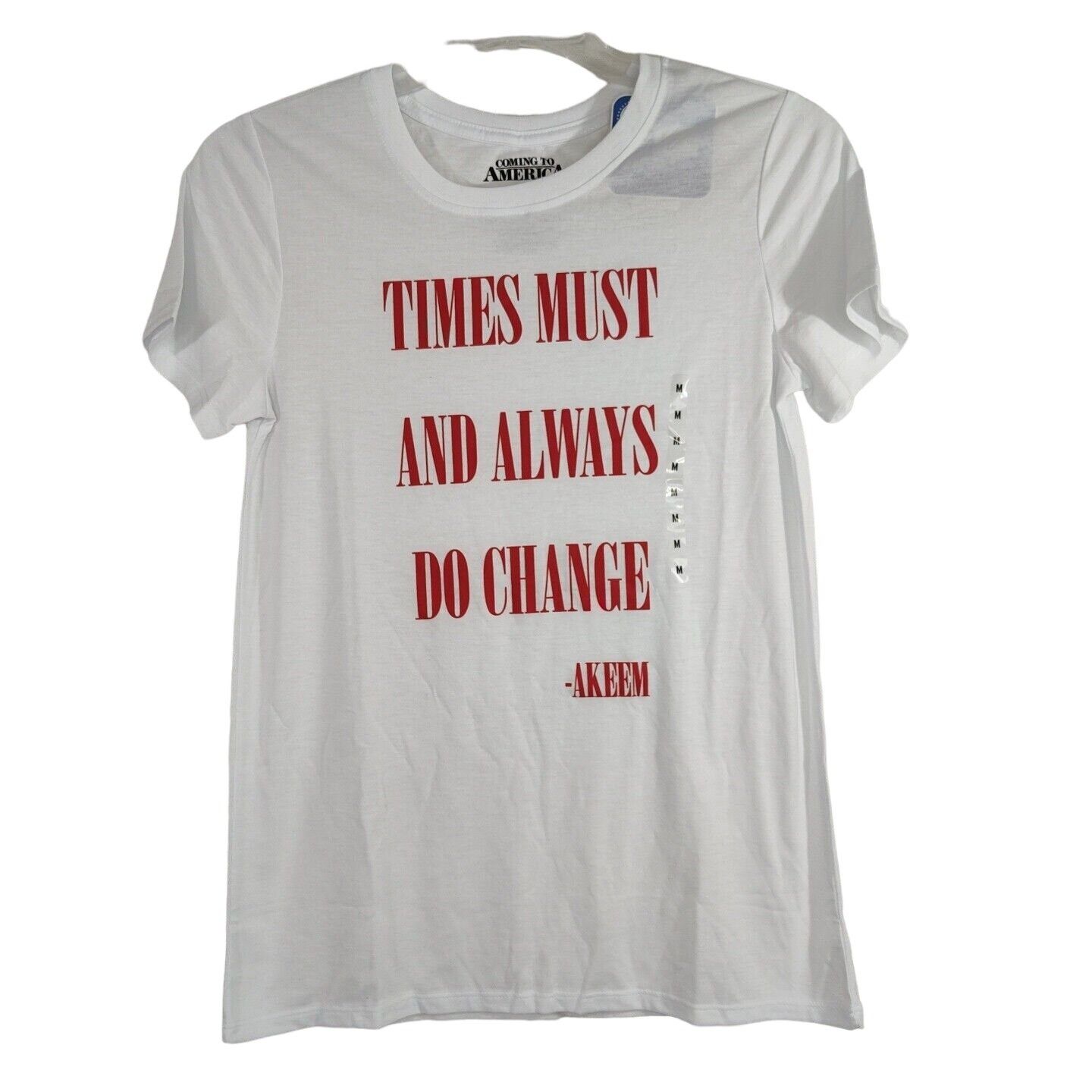 Other Coming To America White Red Graphic T-Shirt Women Size M Size M / US 6-8 / IT 42-44 - 2 Thumbnail
