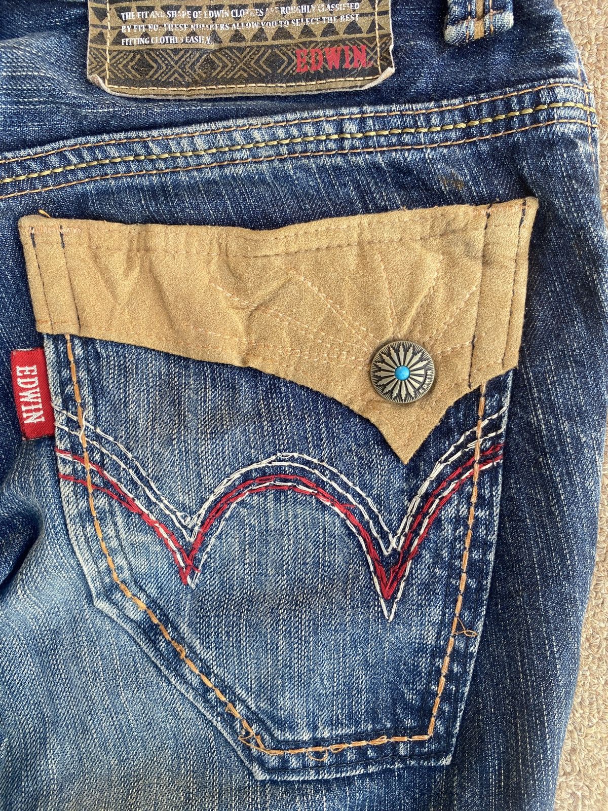 Edwin × PPFM Vintage edwin blue trip flare denim Size US 28 / EU 44 - 10 Thumbnail