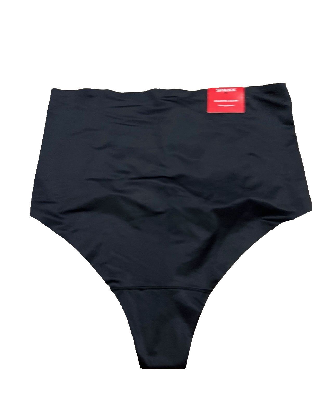 Spanx SPANX 40063R Shaping Satin Thong Underwear Black ( 2X ) Size 22" - 4 Thumbnail