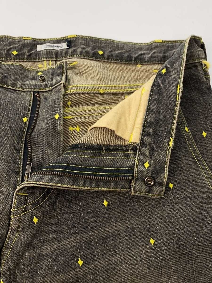Undercover Diamond Dot Patchwork Boot Cut Denim Jeans Size US 30 / EU 46 - 3 Thumbnail