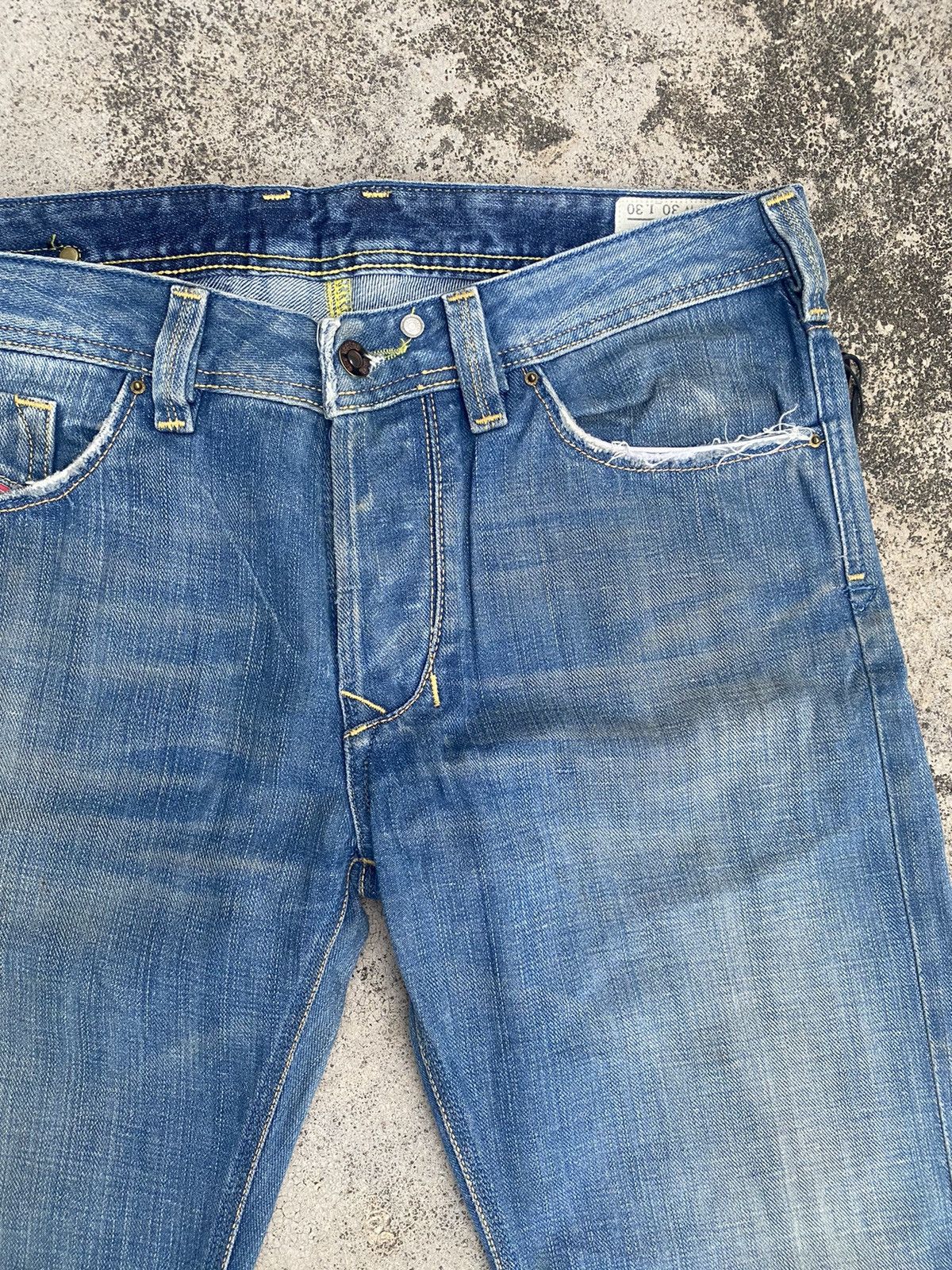 Diesel Diesel Jeans Distressed Straightcut Denim Size US 34 / EU 50 - 7 Thumbnail