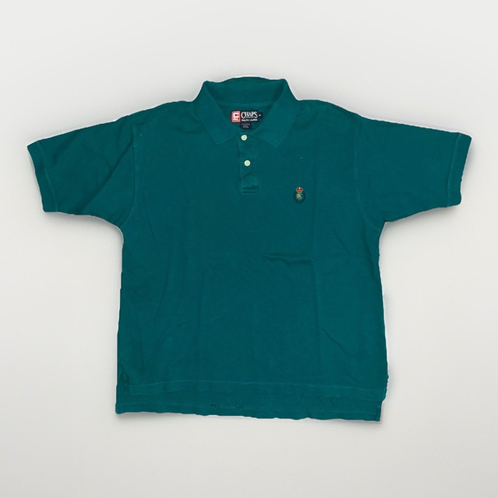 Chaps × Ralph Lauren Chaps Ralph Lauren Polo Shirt Teal Crest Logo Men’s M 22x26 Size US M / EU 48-50 / 2 - 1 Thumbnail