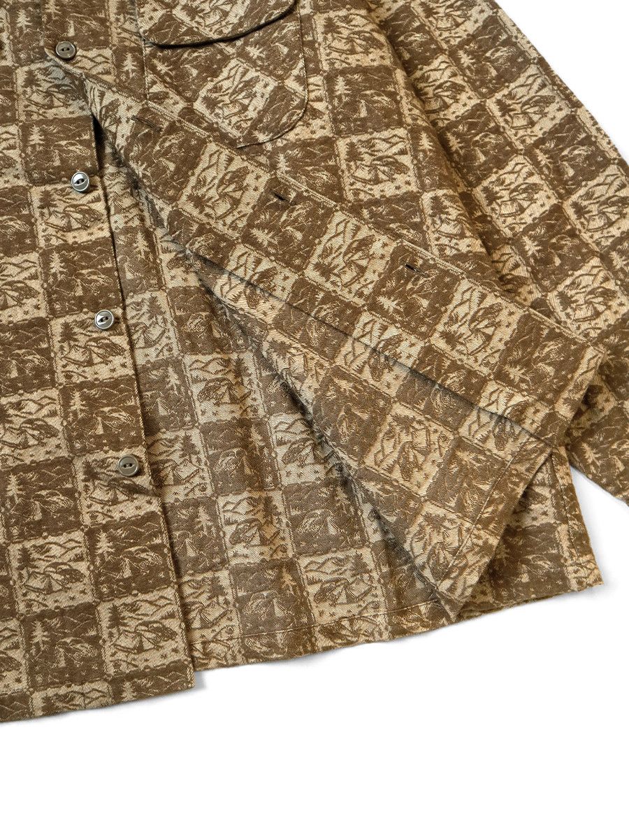 Kapital Kapital CAMP Jacquard Nel Wrinkle Collar Board Shirt Size US L / EU 52-54 / 3 - 5 Thumbnail