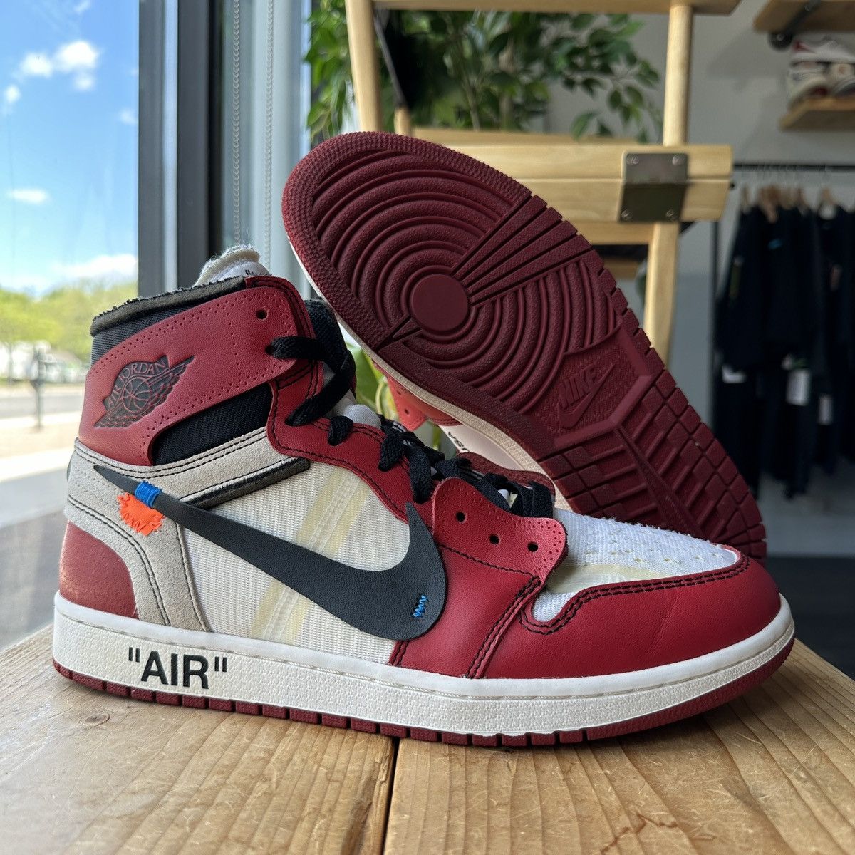 image of Off White X Air Jordan 1 High “Chicago” Size 10 Shoes, Men's