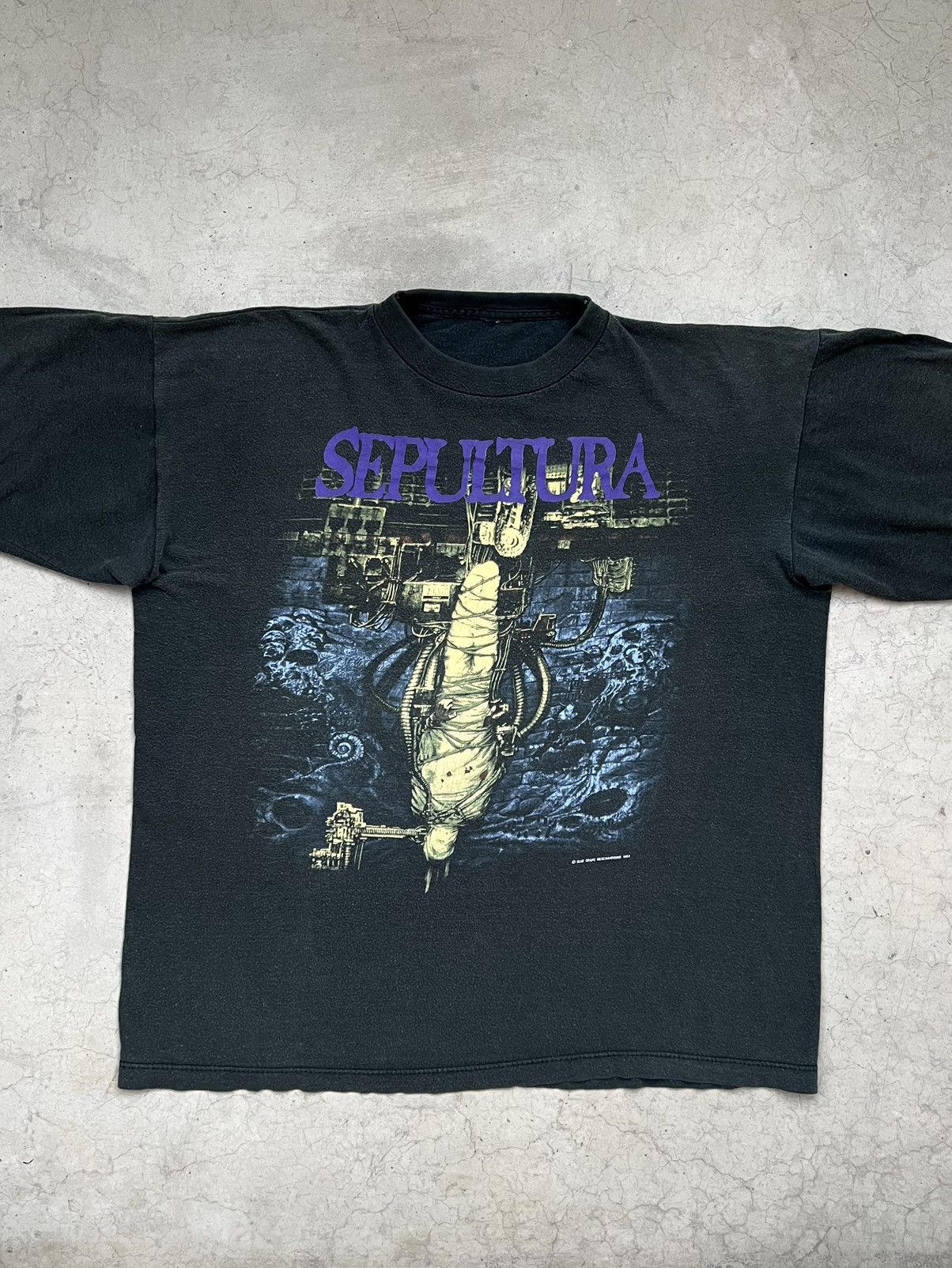 1993 Sepultura Chaos AD Vintage Metal Band Death T Shirt 90s