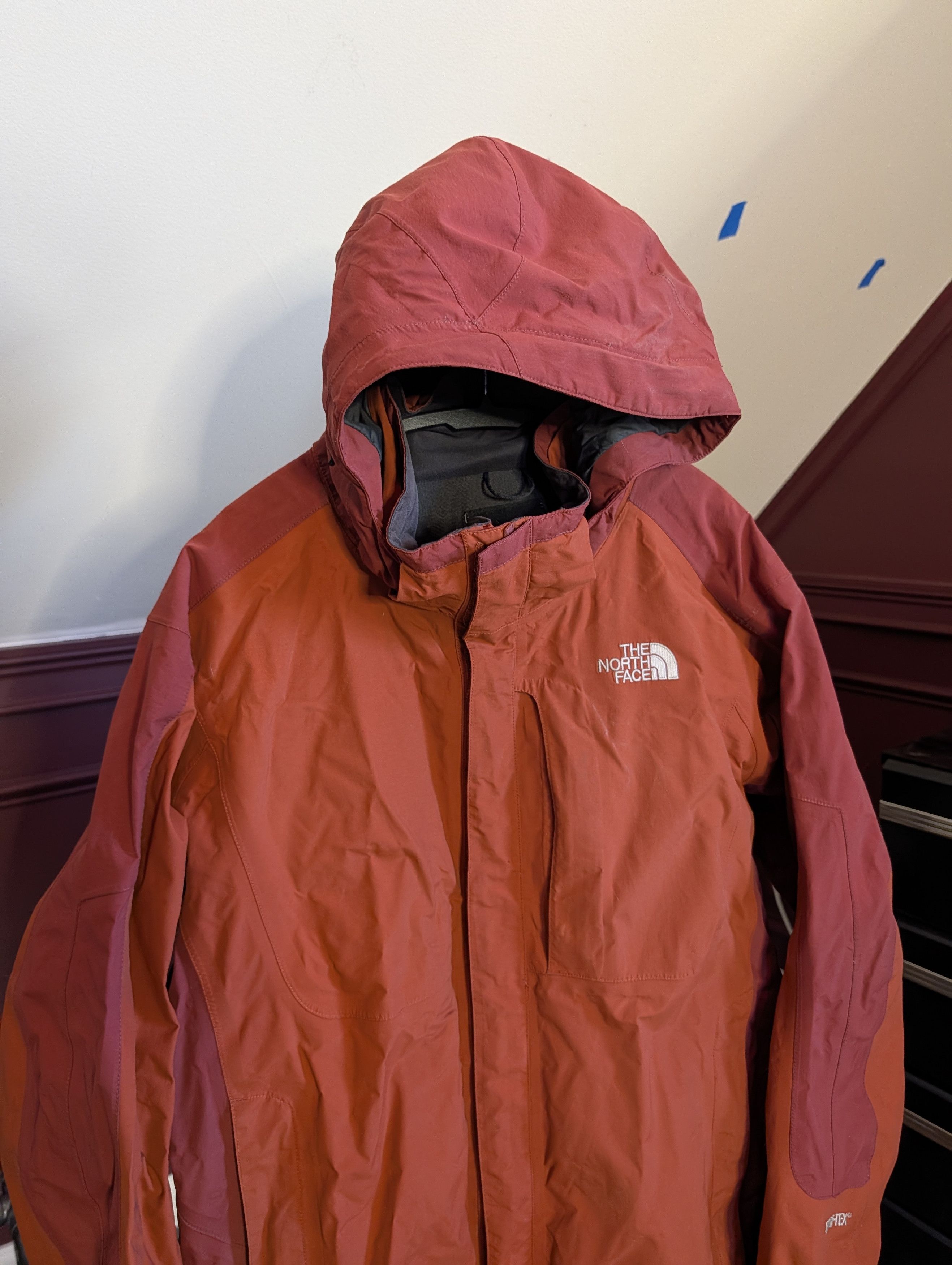 The North Face GORE TEX Orange 2005 Zip-Up Parka Coat Nylon Shell Size US XL / EU 56 / 4 - 15 Thumbnail