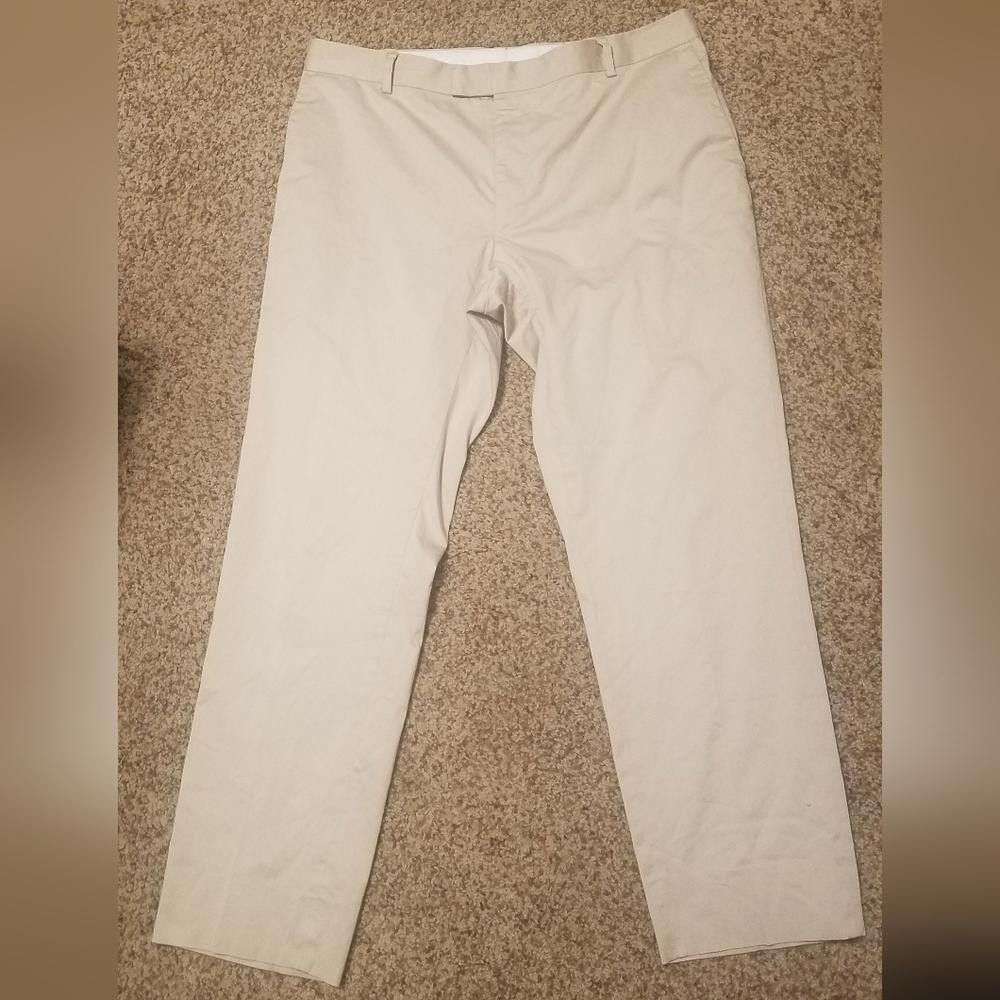 Designer Strellson Men's Classic Tan Pants 34X29 Size US 34 / EU 50 - 2 Thumbnail