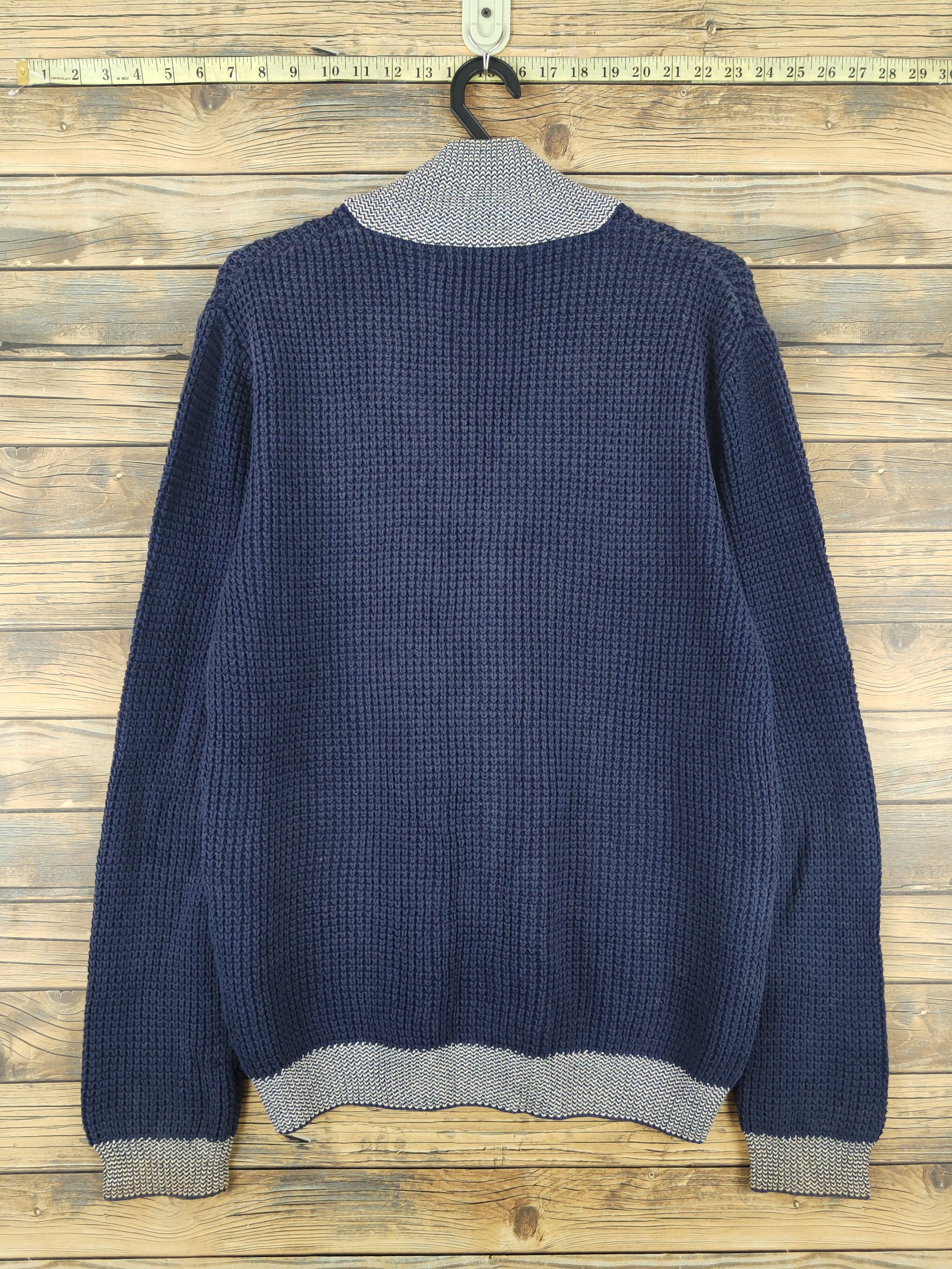 Homespun Knitwear Fairwhale Navy Knitwear Cardigan #W1097 Size US L / EU 52-54 / 3 - 7 Thumbnail