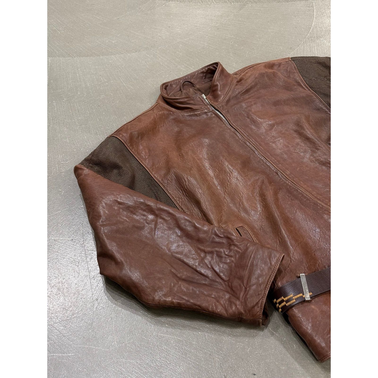 Versace 1980s Gianni Versace metallic chainmail leather jacket Size US S / EU 44-46 / 1 - 6 Thumbnail