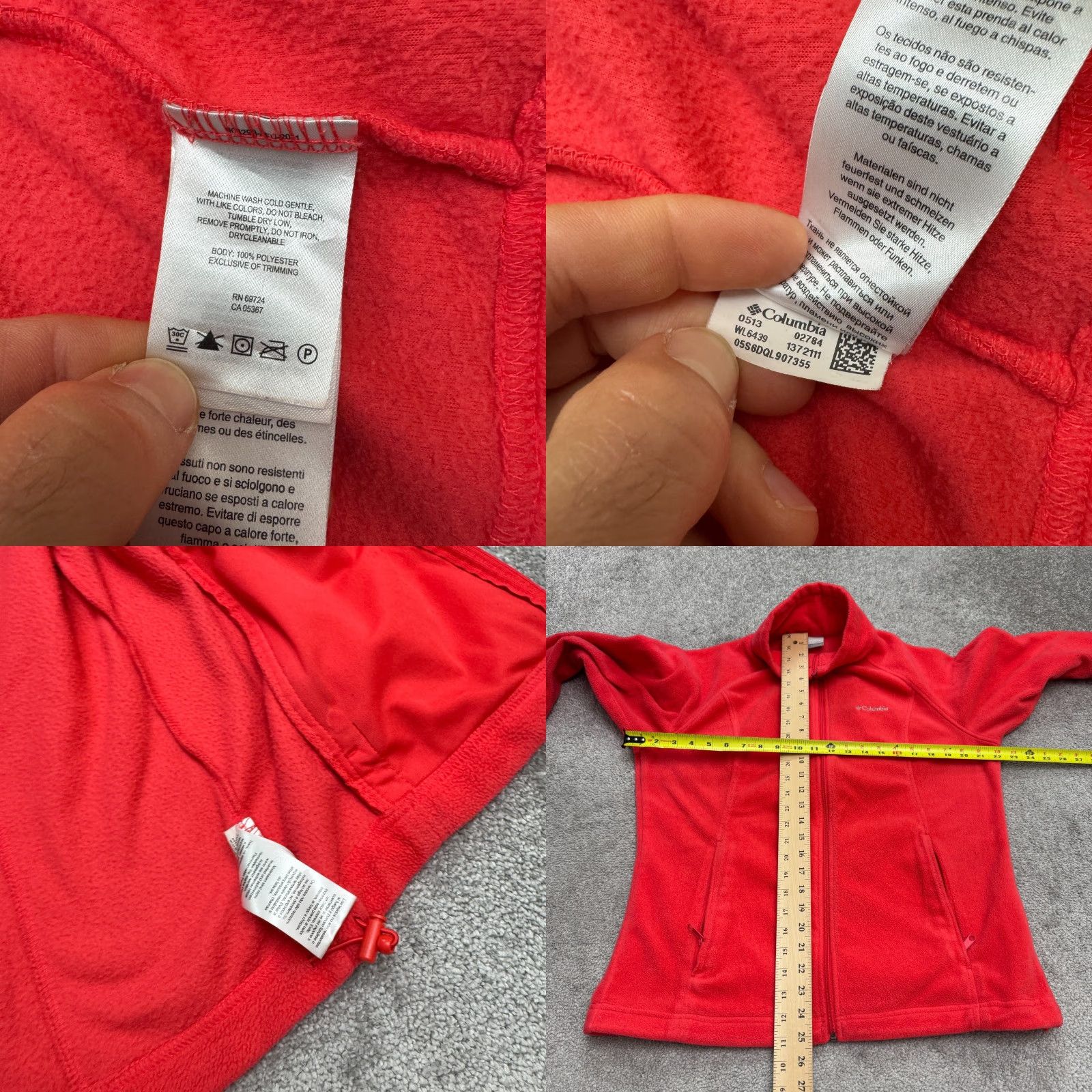 Vintage Columbia Jacket Womens Large Red Full Zip Pockets Benton Springs Outdoor Casual Size L / US 10 / IT 46 - 8 Thumbnail