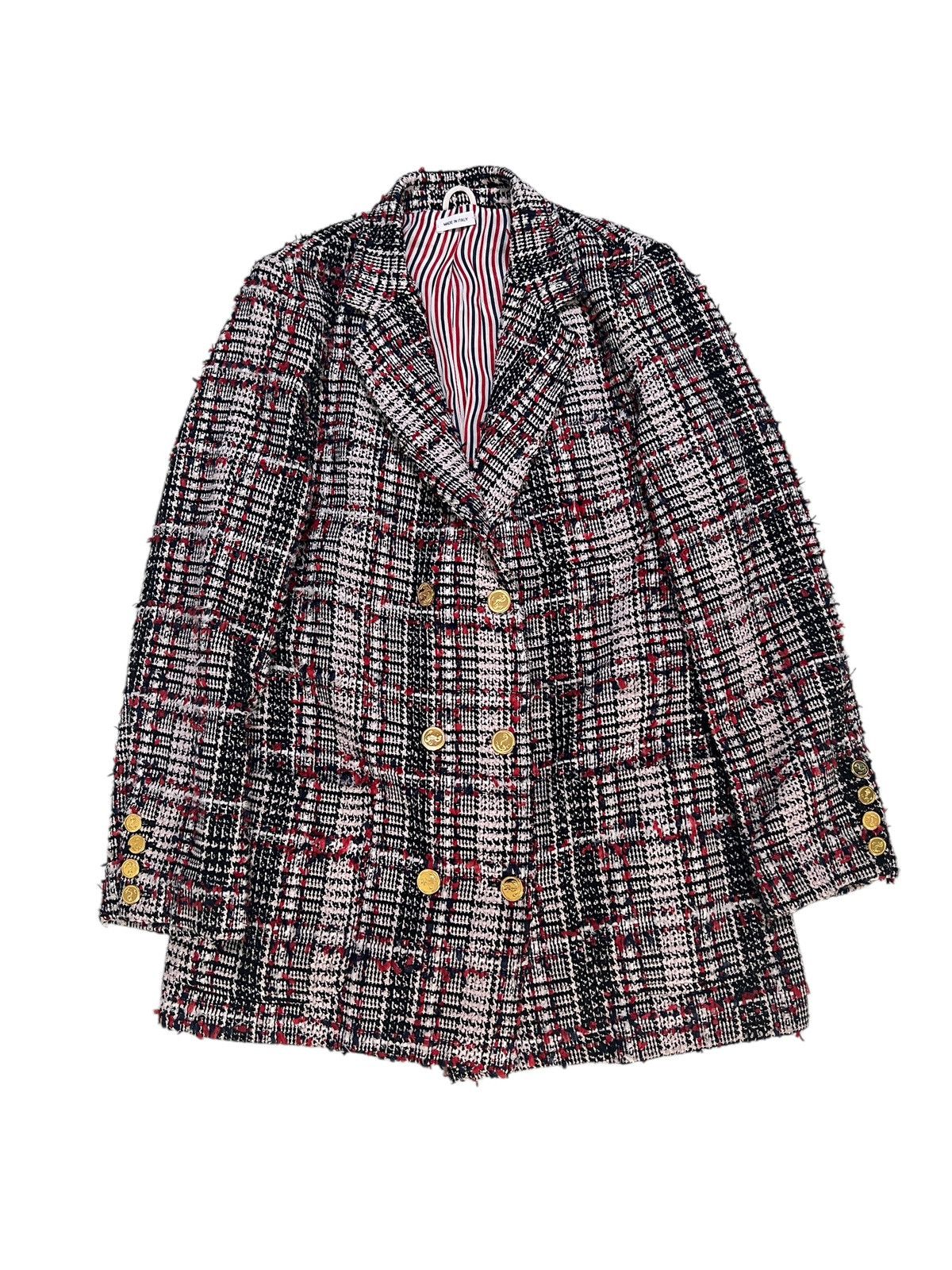 Thom Browne Thom Browne Red Prince of Wales Tweed Sack Blazer Size 36 Size US S / EU 44-46 / 1 - 4 Thumbnail