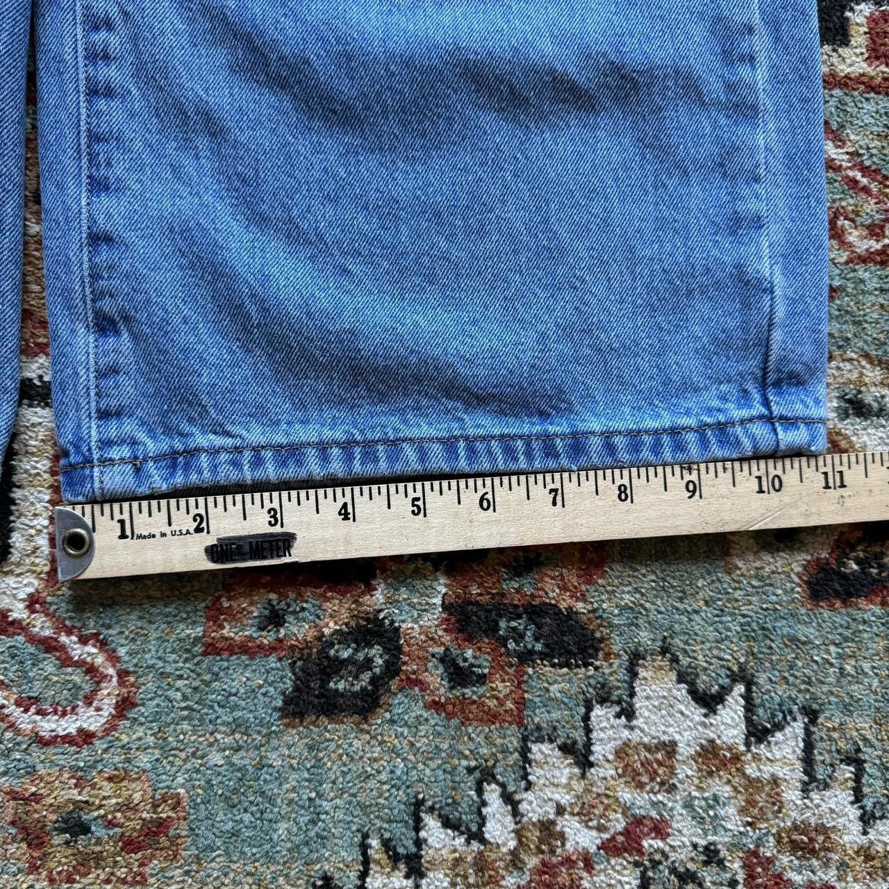 Japanese Brand Y2K Blue Wide-Leg Baggy Denim Jeans Size US 30 / EU 46 - 5 Thumbnail