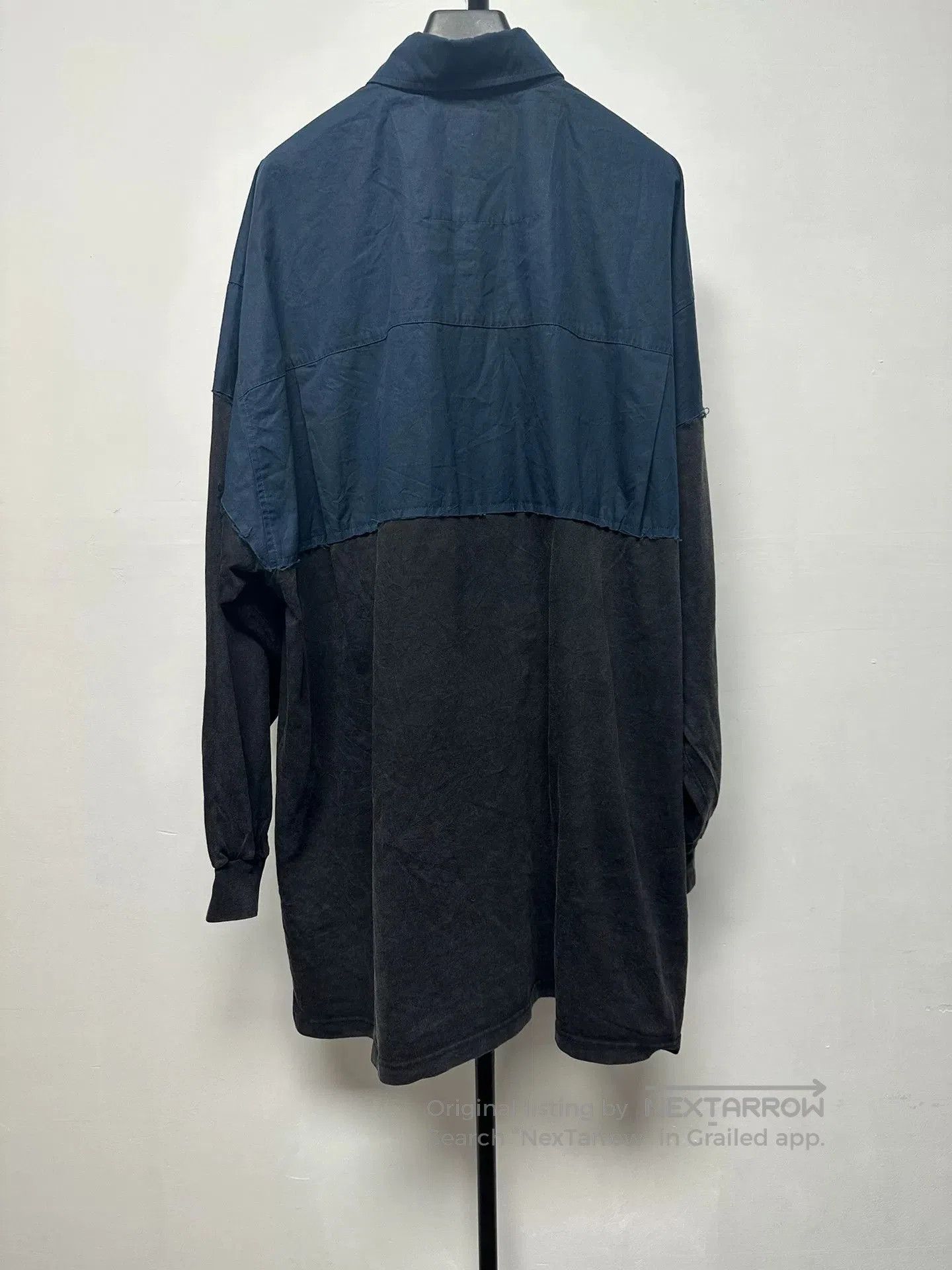 Balenciaga Balenciaga Spliced Letter Print Shirt. Size US M / EU 48-50 / 2 - 2 Thumbnail