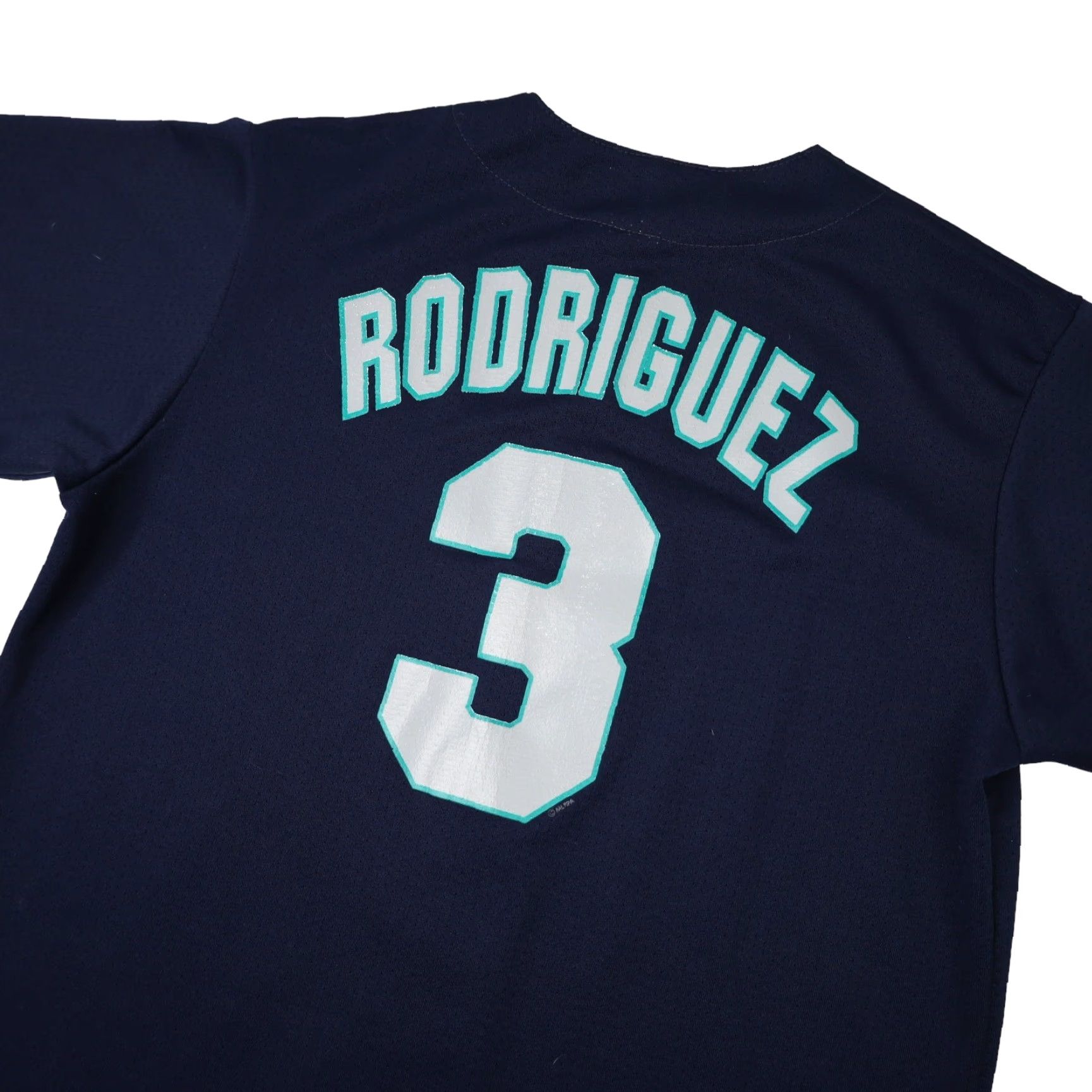 Vintage VINTAGE Majestic Seattle Mariners #3 Alex Rodriguez Blue Large Baseball Jersey Men L Size US L / EU 52-54 / 3 - 7 Thumbnail