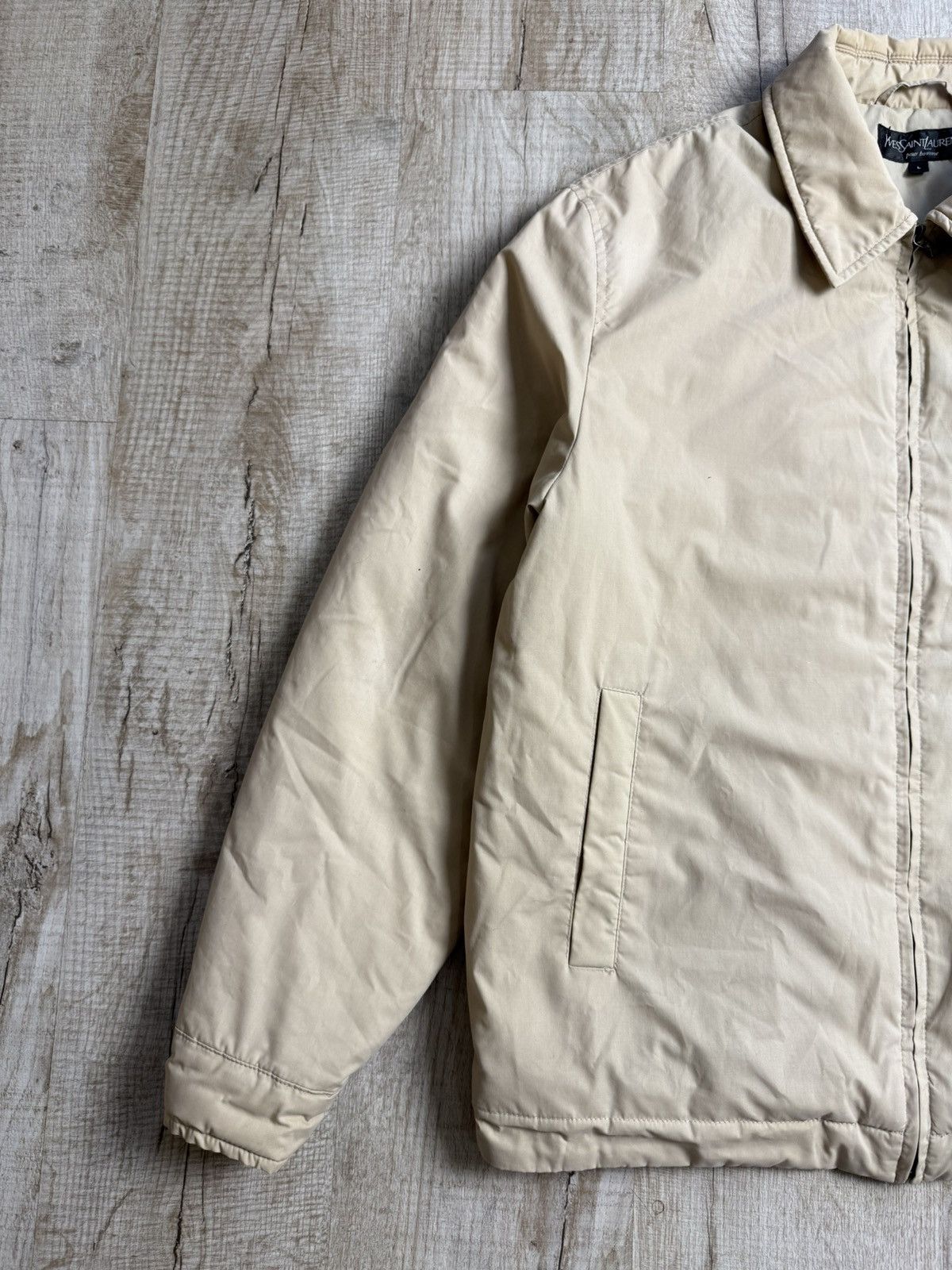 Yves Saint Laurent Vintage Yves Saint Lauren beige jacket bomber L Men Size US L / EU 52-54 / 3 - 9 Thumbnail