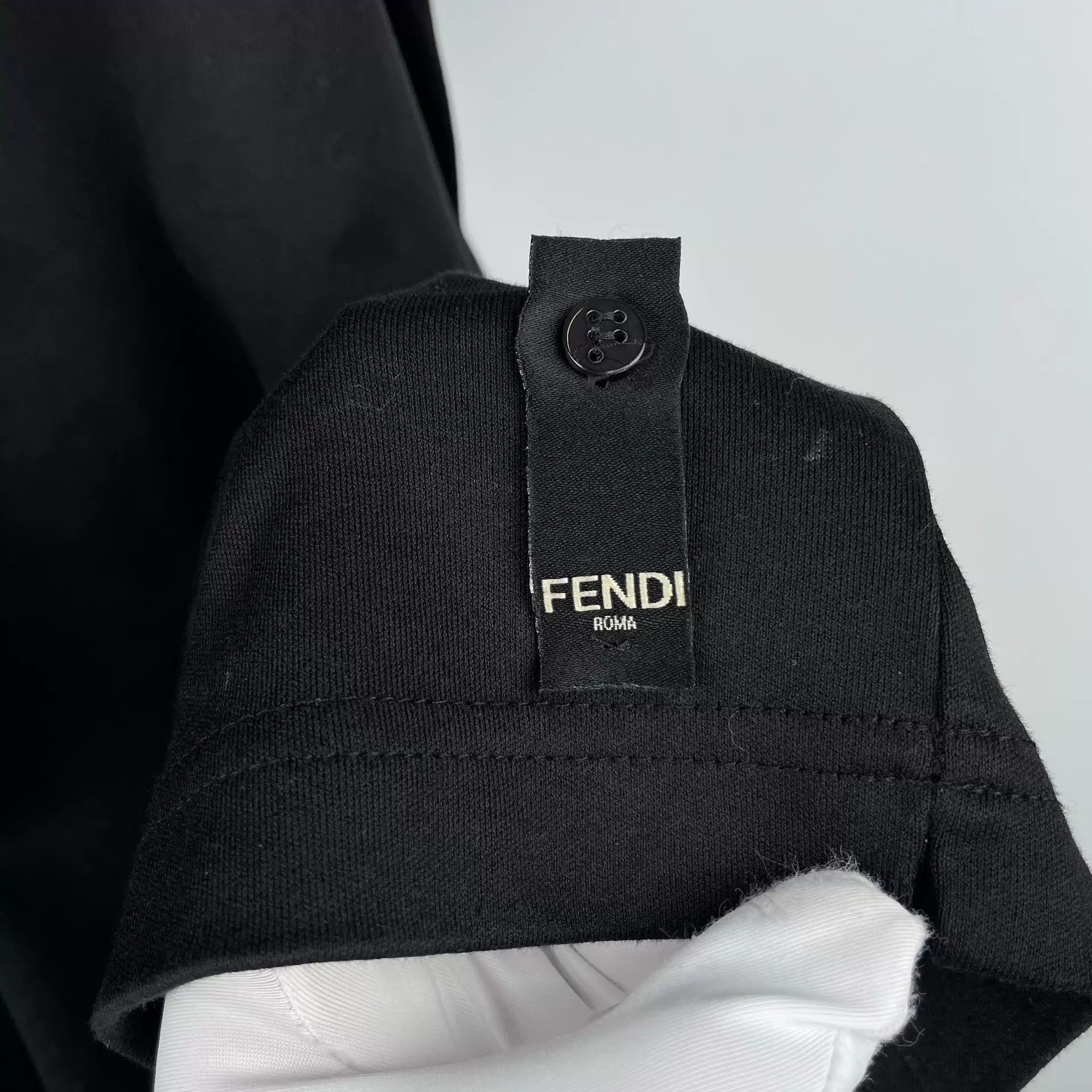 Fendi FENDI Black Cotton Short-Sleeve T-Shirt Size US XXL / EU 58 / 5 - 9 Thumbnail