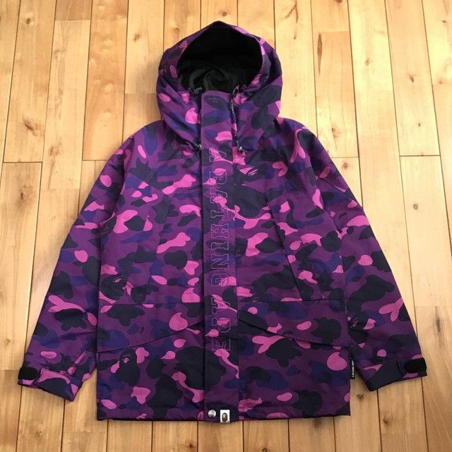 Bape Purple camo BAPE hoodie snowboard jacket a bathing ape Size US S / EU 44-46 / 1 - 1 Thumbnail