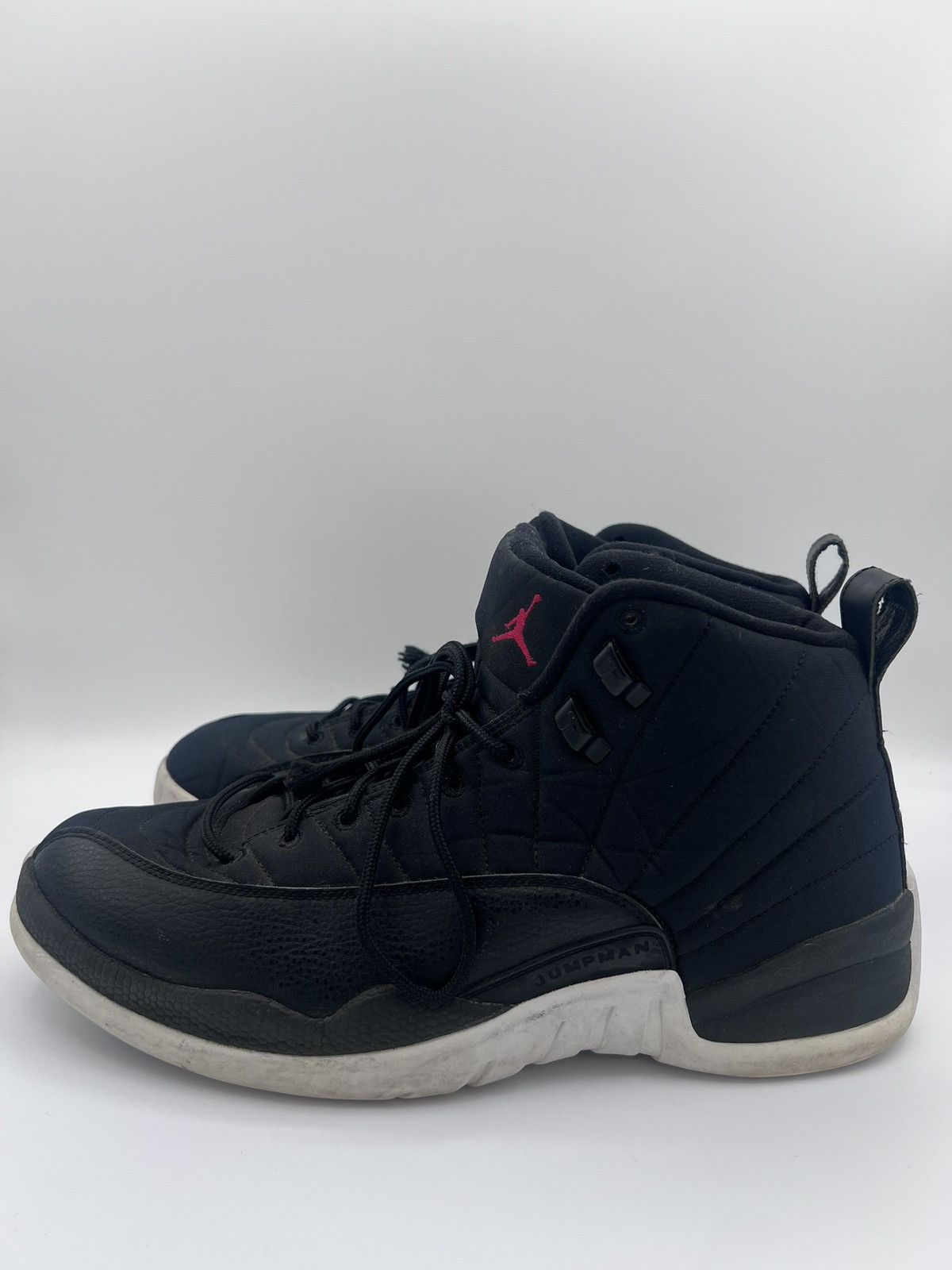 Jordan Brand Nike Air Jordan 12 XII Retro Nylon Men 12.5 Shoes 130690-004 Size US 12 / EU 45 - 3 Thumbnail