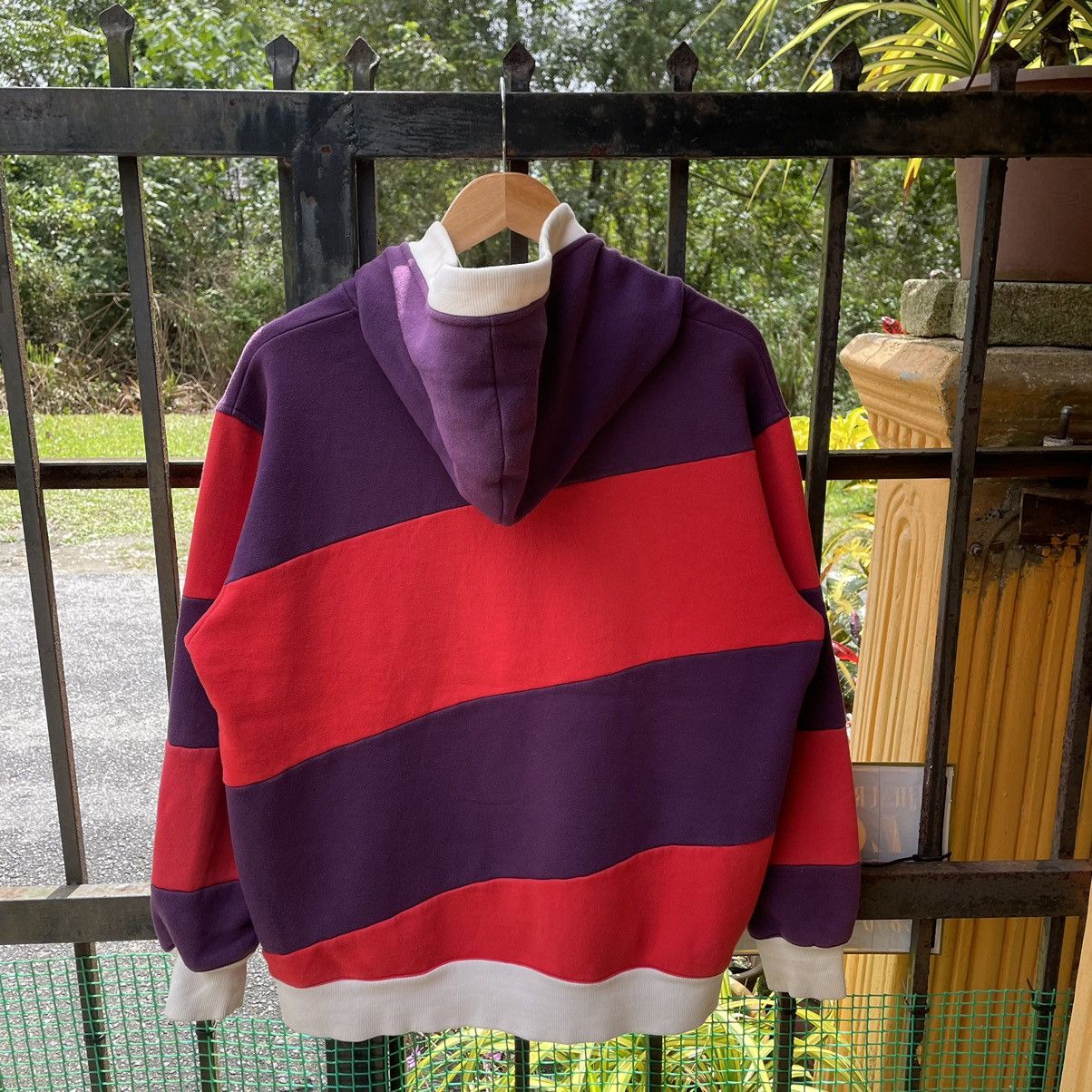 Japanese Brand × Vintage 🔥🇯🇵Arcus Big Logo Nice Striped Full Zipper Pullover Hoodie Size US M / EU 48-50 / 2 - 2 Thumbnail