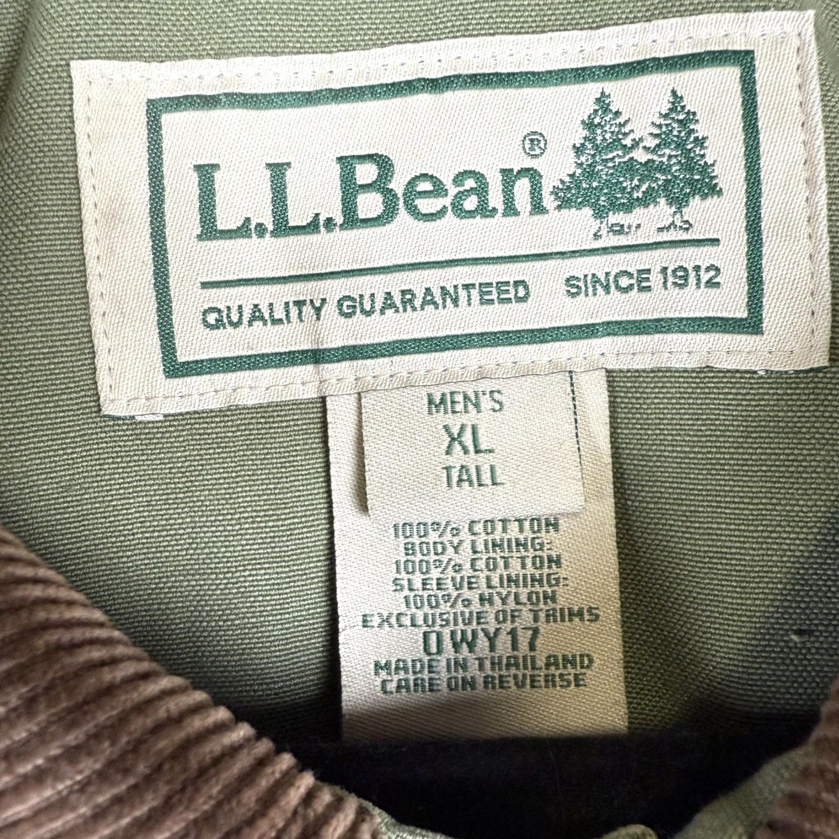 Vintage VINTAGE L.L. Bean Jacket Coat Trench Oversized Green XL Tall Men’s Regular Size Jacket Size US XL / EU 56 / 4 - 2 Thumbnail