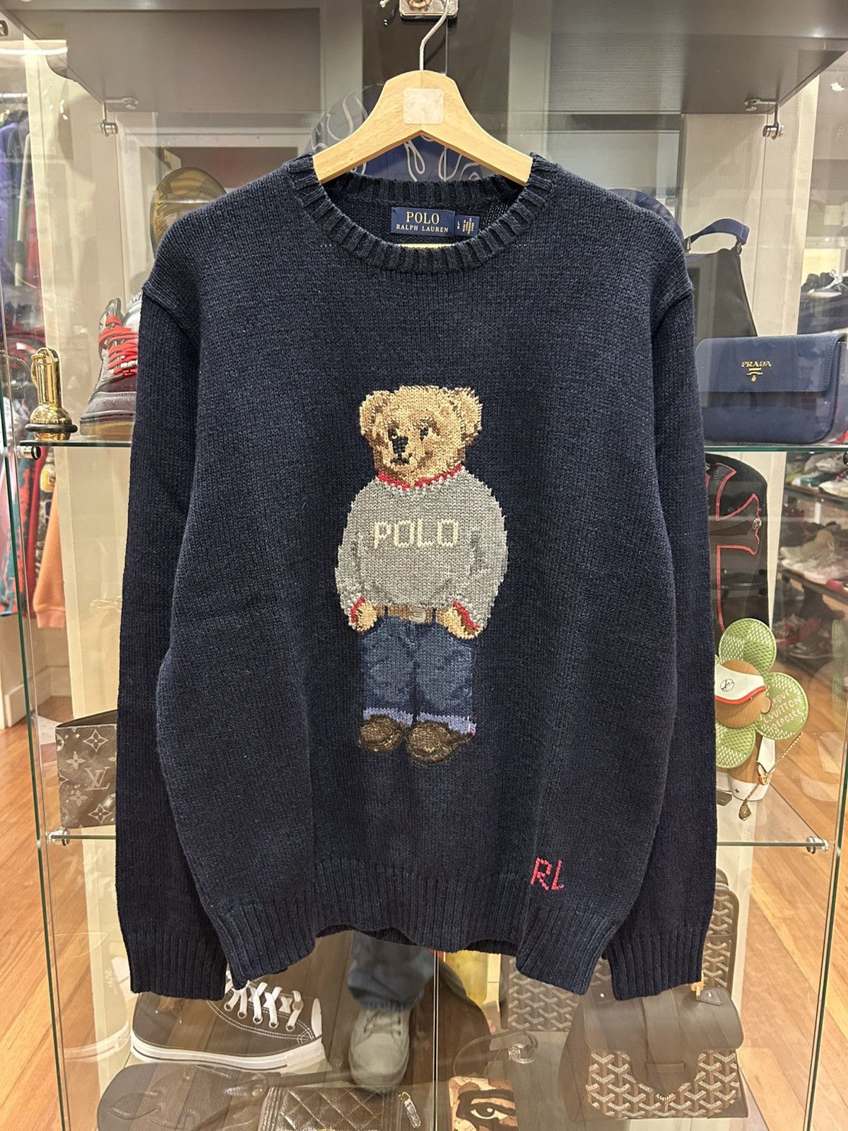 Polo Ralph Lauren Polo Ralph Lauren Bear Knit Sweater Size US L / EU 52-54 / 3 - 1 Thumbnail