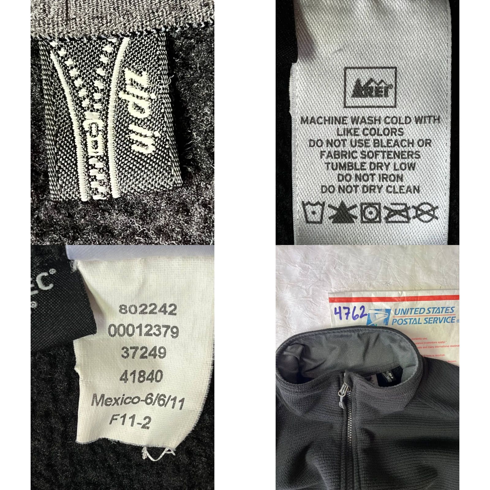 Vintage REI Fleece Jacket Adult Mens Large Polartec Full Zip Outdoor Hiking Camping Black Size US L / EU 52-54 / 3 - 9 Thumbnail