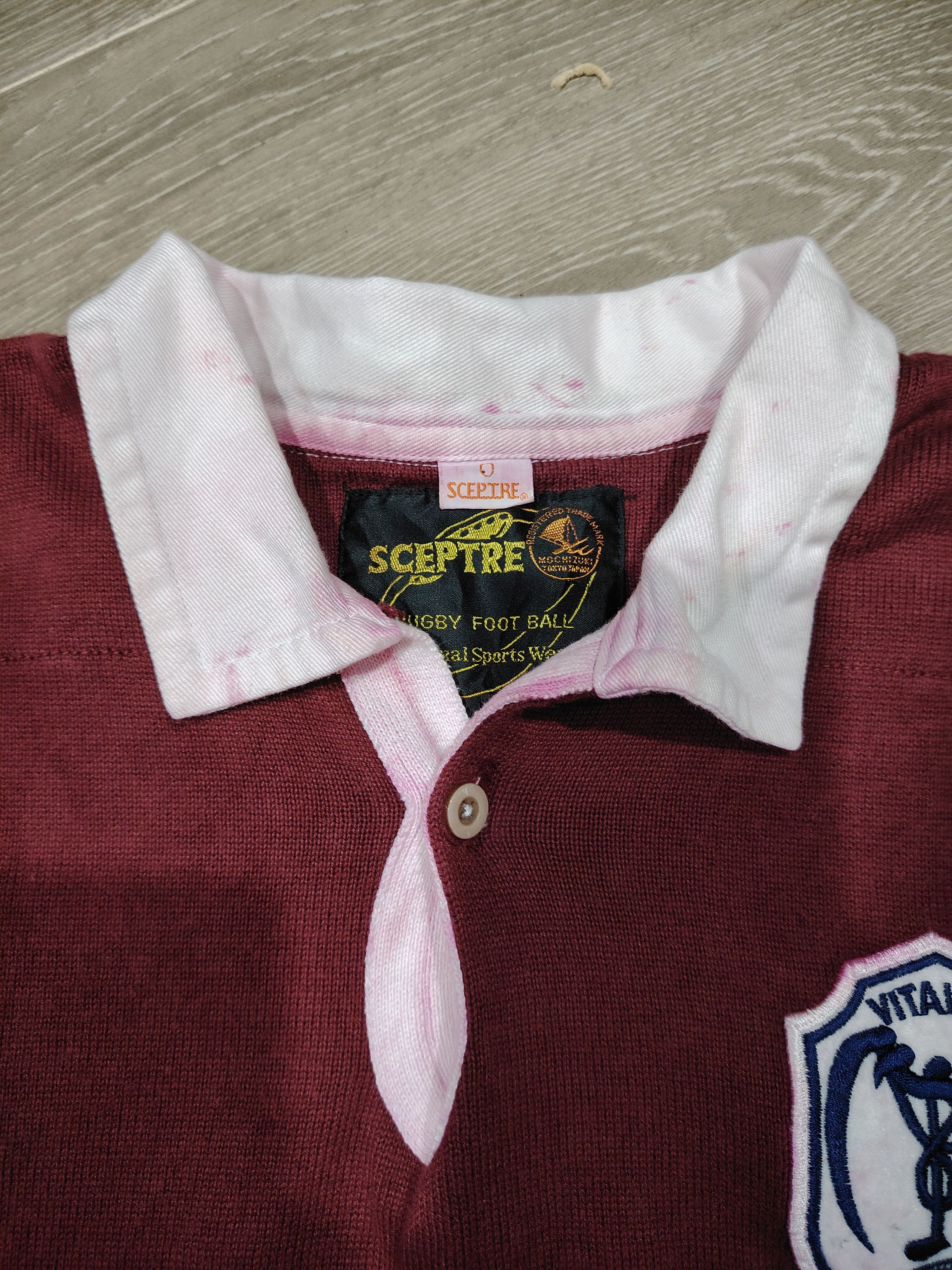 Other Vintage Sceptre Rugby Foot Ball Red Long Sleeve T-shirt #12 Size US L / EU 52-54 / 3 - 4 Thumbnail