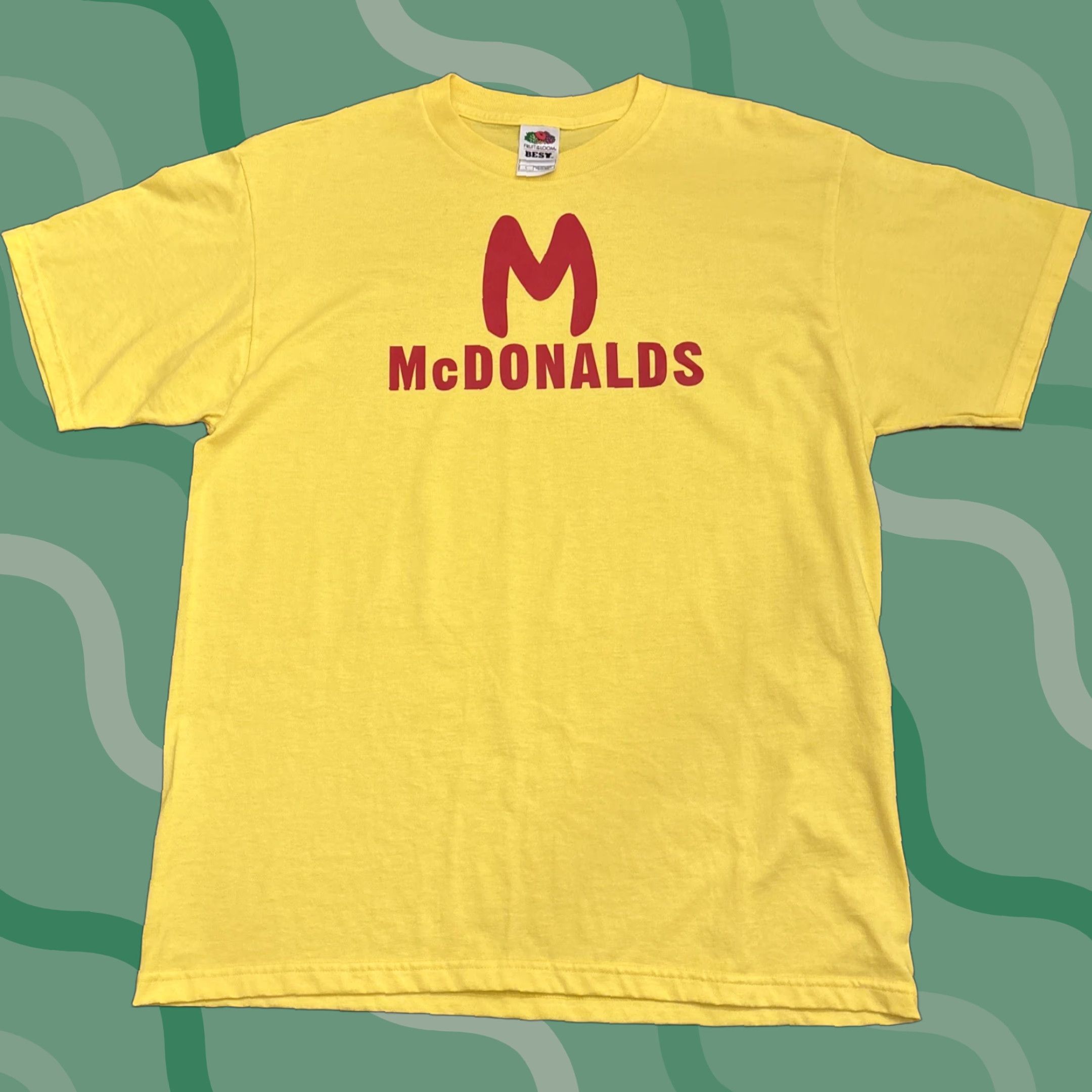 Fruit Of The Loom VINTAGE McDonald's T-Shirt Fruit of the Loom Yellow L EUC Y2K Mens Size US L / EU 52-54 / 3 - 1 Thumbnail