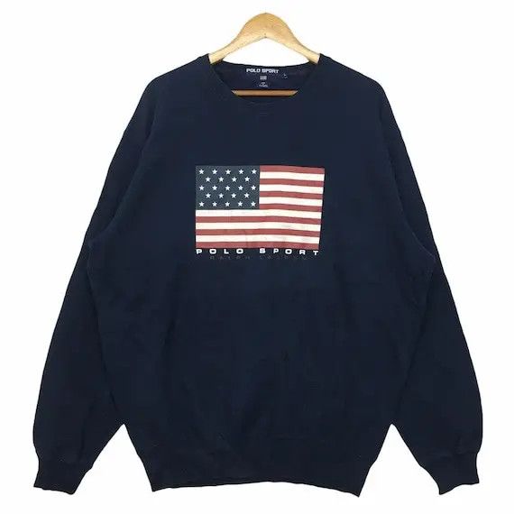 Polo Ralph Lauren Vtg 90' POLO SPORT USA Ralph Lauren Crewneck Sweatshirt Size US L / EU 52-54 / 3 - 1 Thumbnail