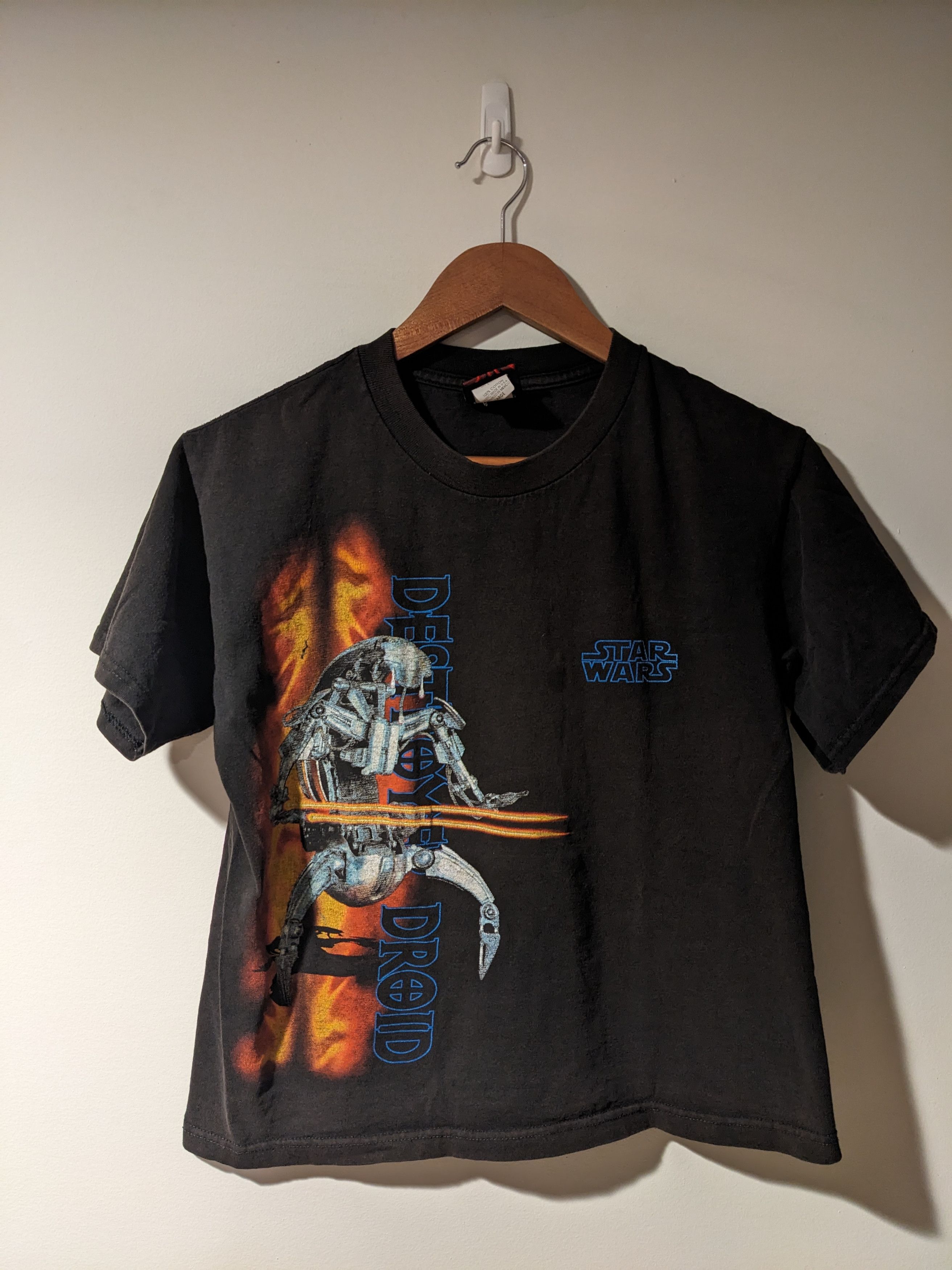 Star Wars × Vintage Vintage 90s Star Wars Destroyer Droid Movie Kids T-Shirt Size US L / EU 52-54 / 3 - 1 Thumbnail